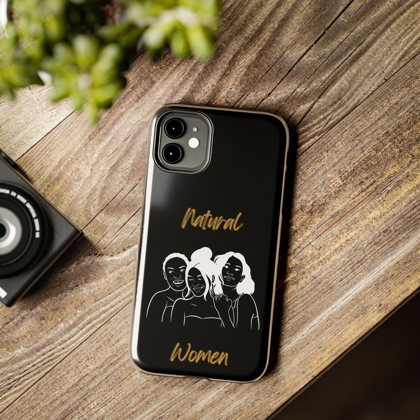 Natural Women Laughing Friends (WL)Tough Phone Cases BLACK