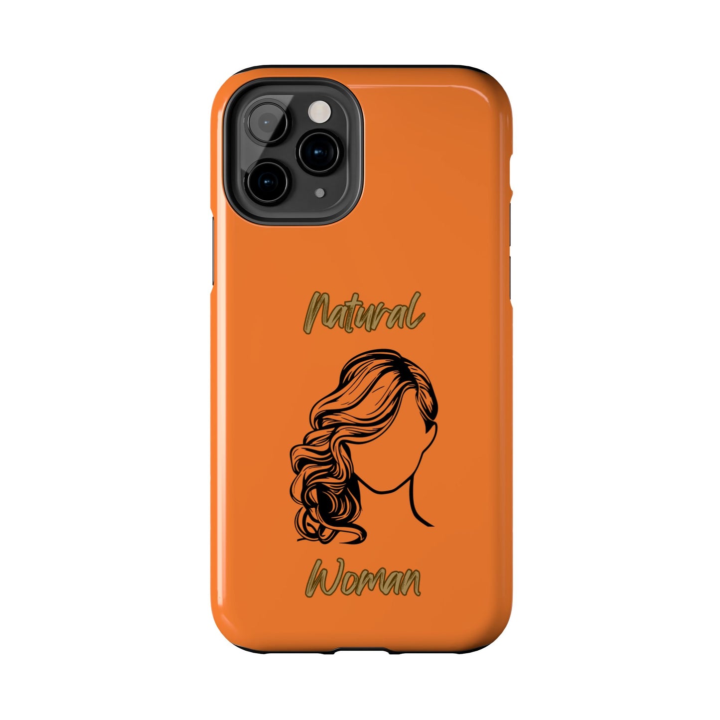 Natural Woman Long Curl (BL)Tough Phone Cases CRUSTA