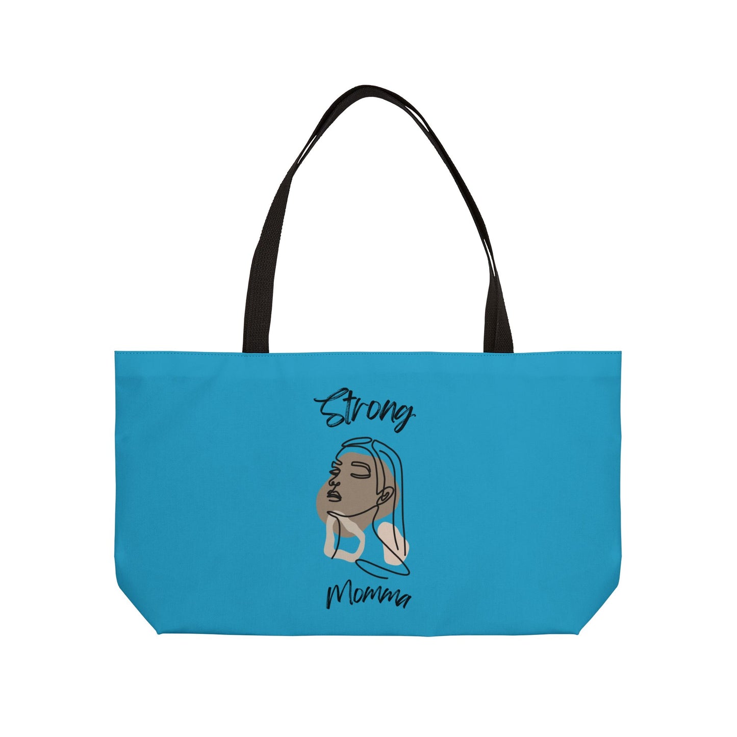 Strong Momma (BL) Weekender Tote Bag TURQUOISE