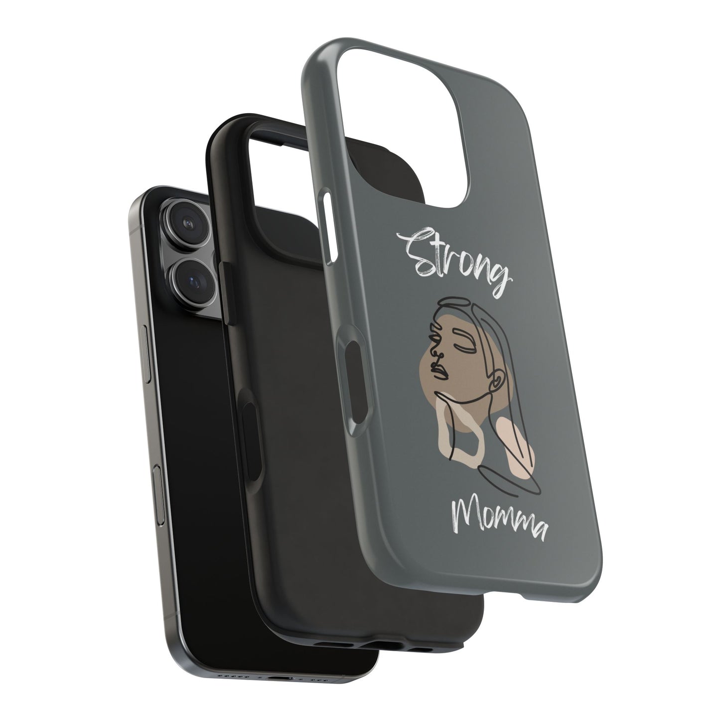 Strong Momma (WL) Tough Phone Cases DARK GREY