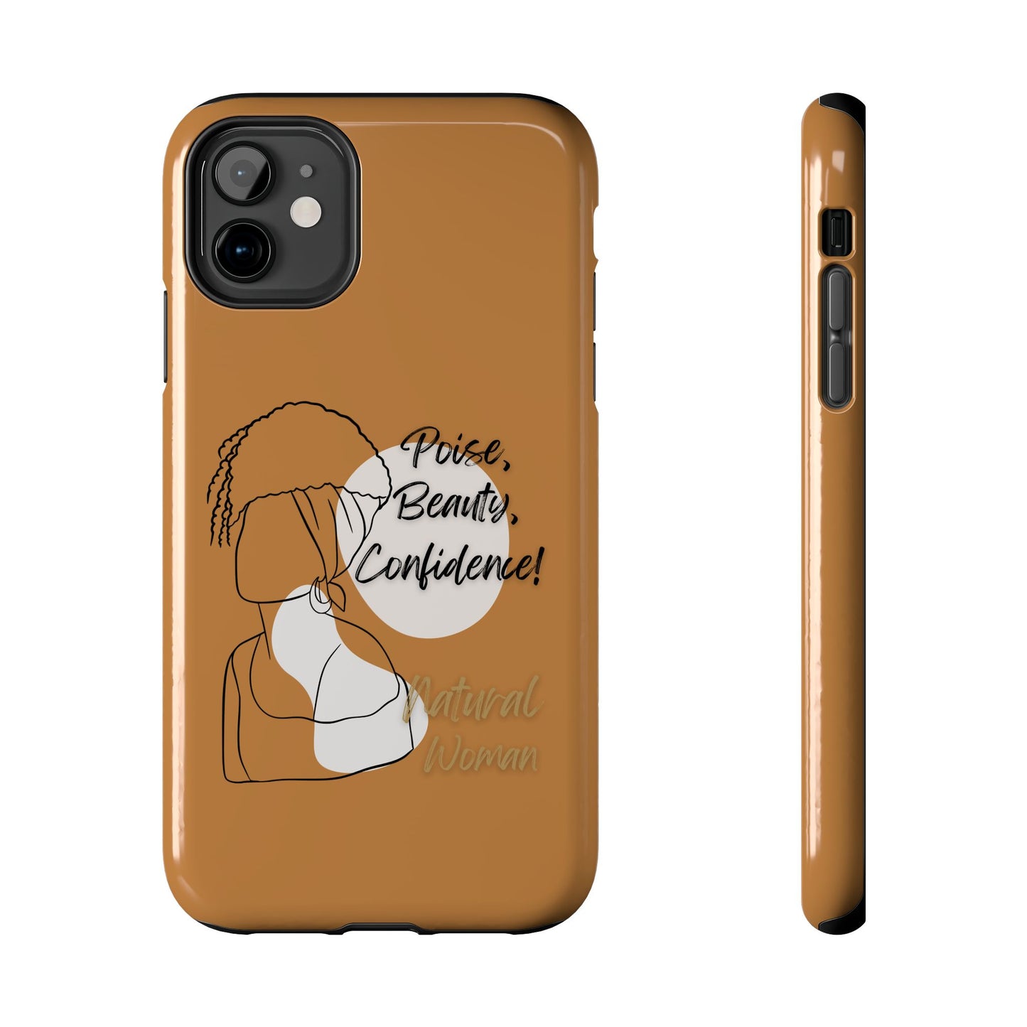 Natural woman Puff (BL)Tough Phone Cases LIGHT BROWN