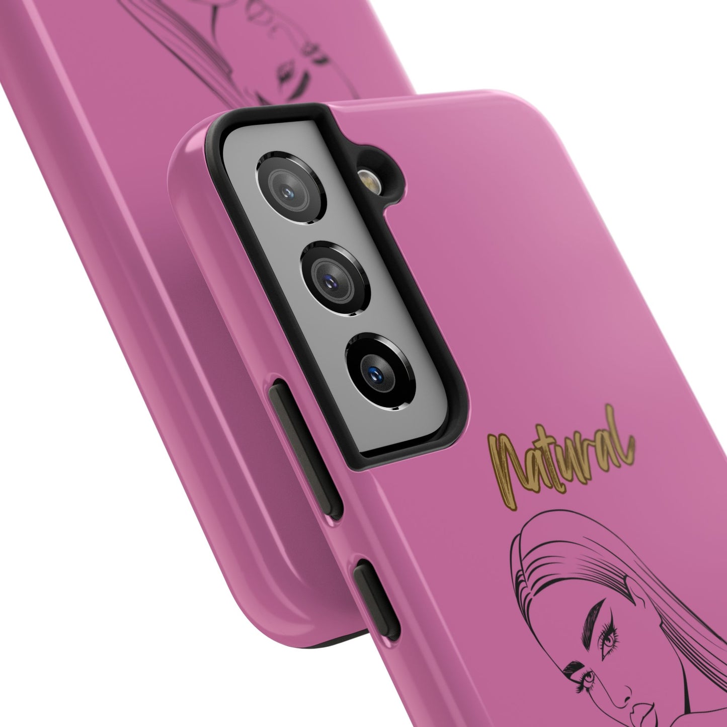 Natural Woman The Stare (BL)Tough Phone Cases LIGHT PINK
