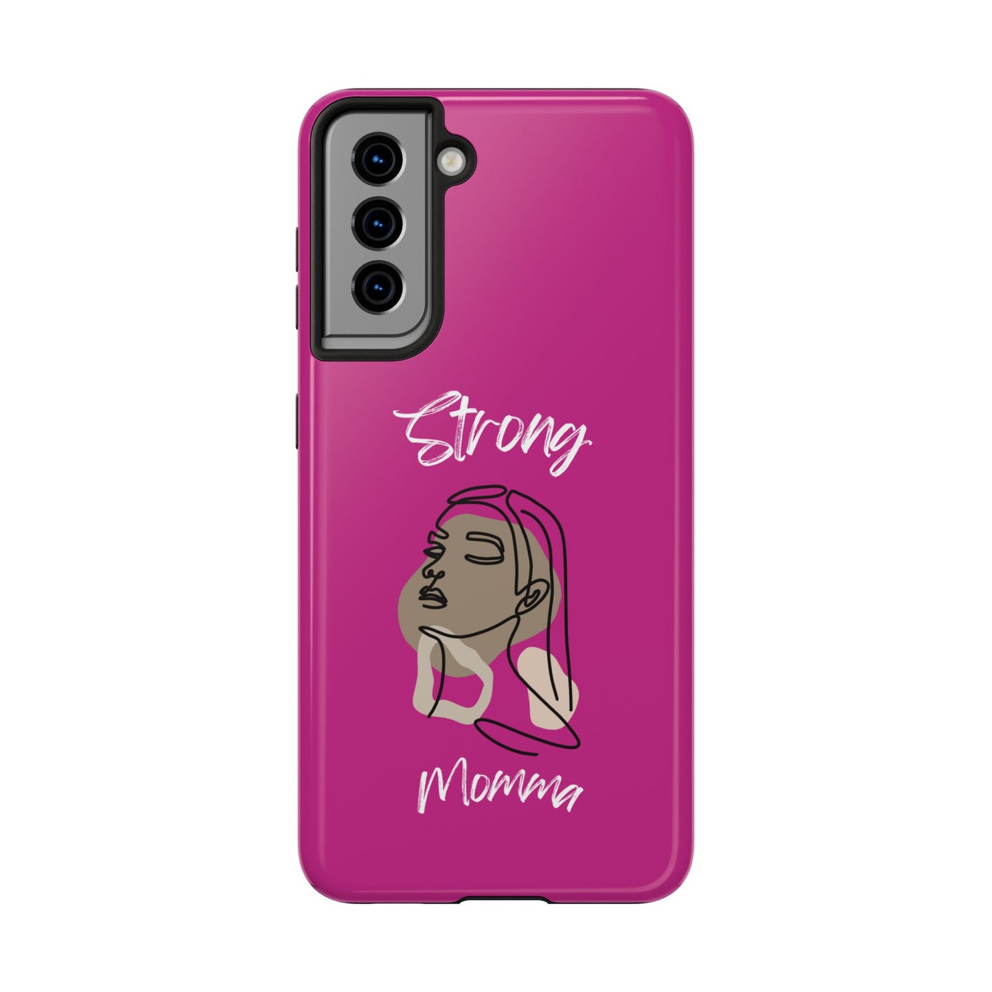 Strong Momma (WL) Tough Phone Cases PINK