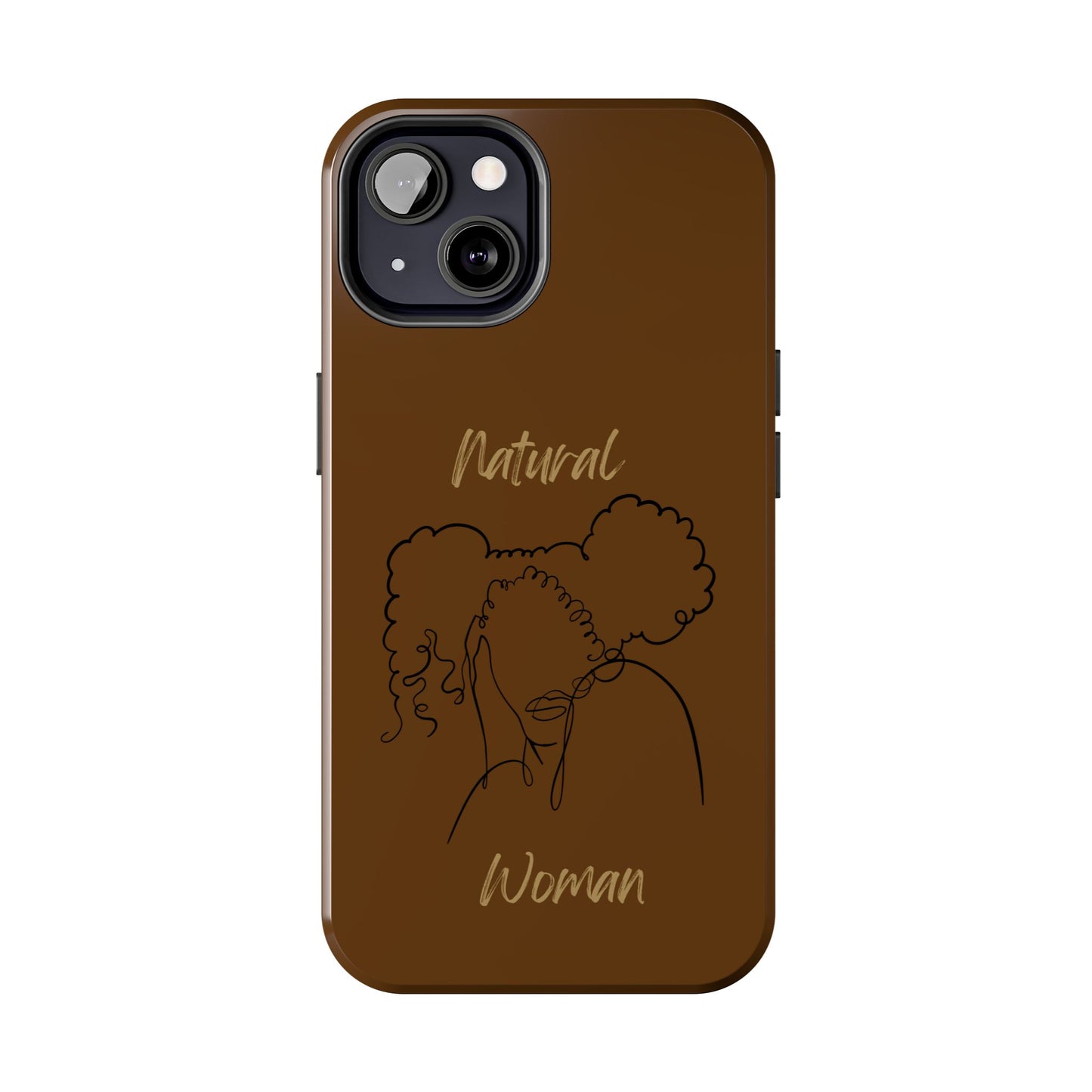 Natural Woman Twin Puffs (BL) Tough Phone Cases BROWN
