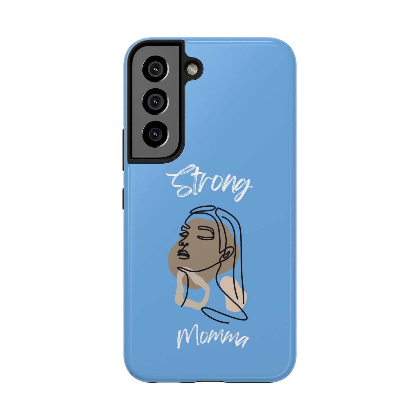 Strong Momma (WL) Tough Phone Cases LIGHT BLUE