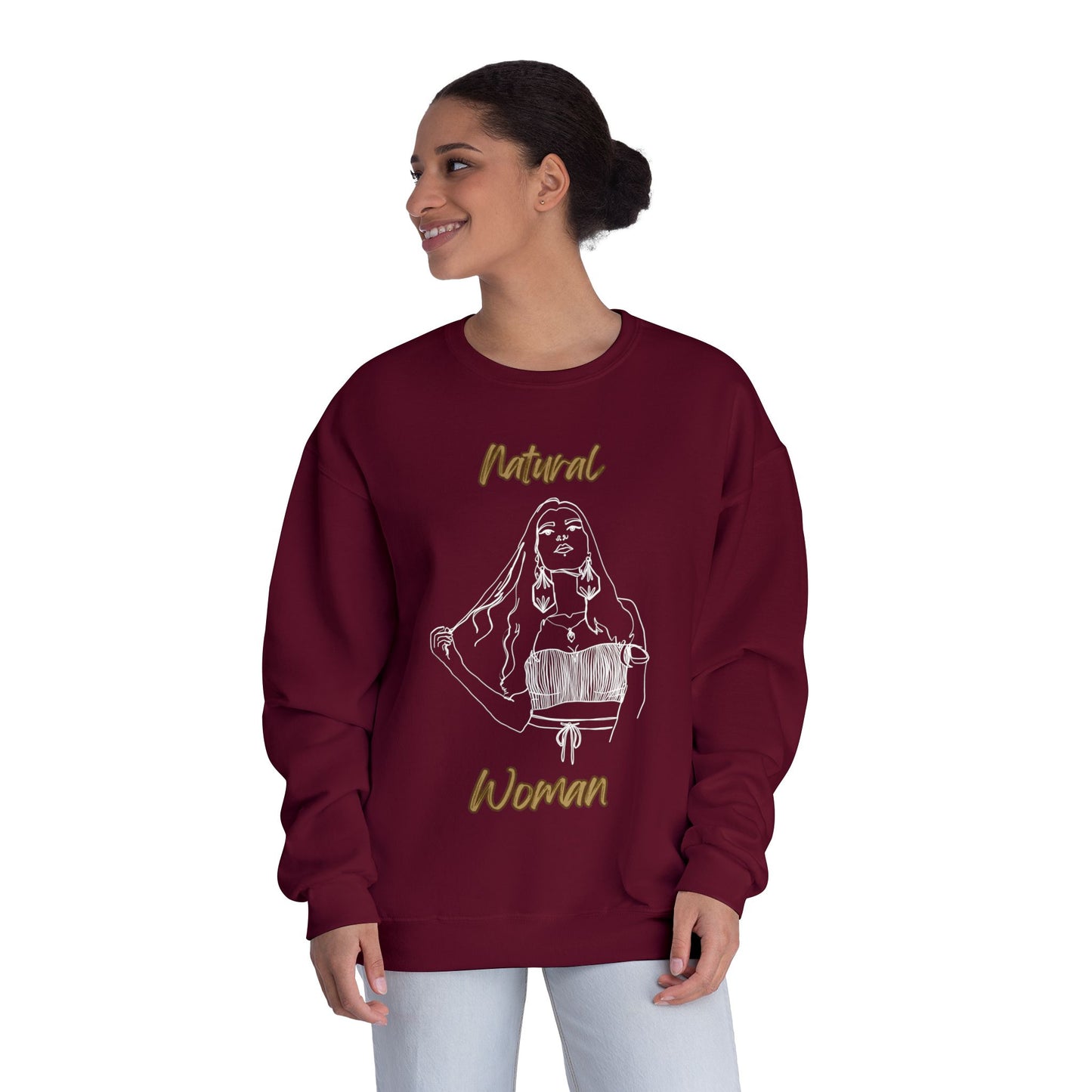 Natural Woman Thinking (WL) Crewneck Sweatshirt