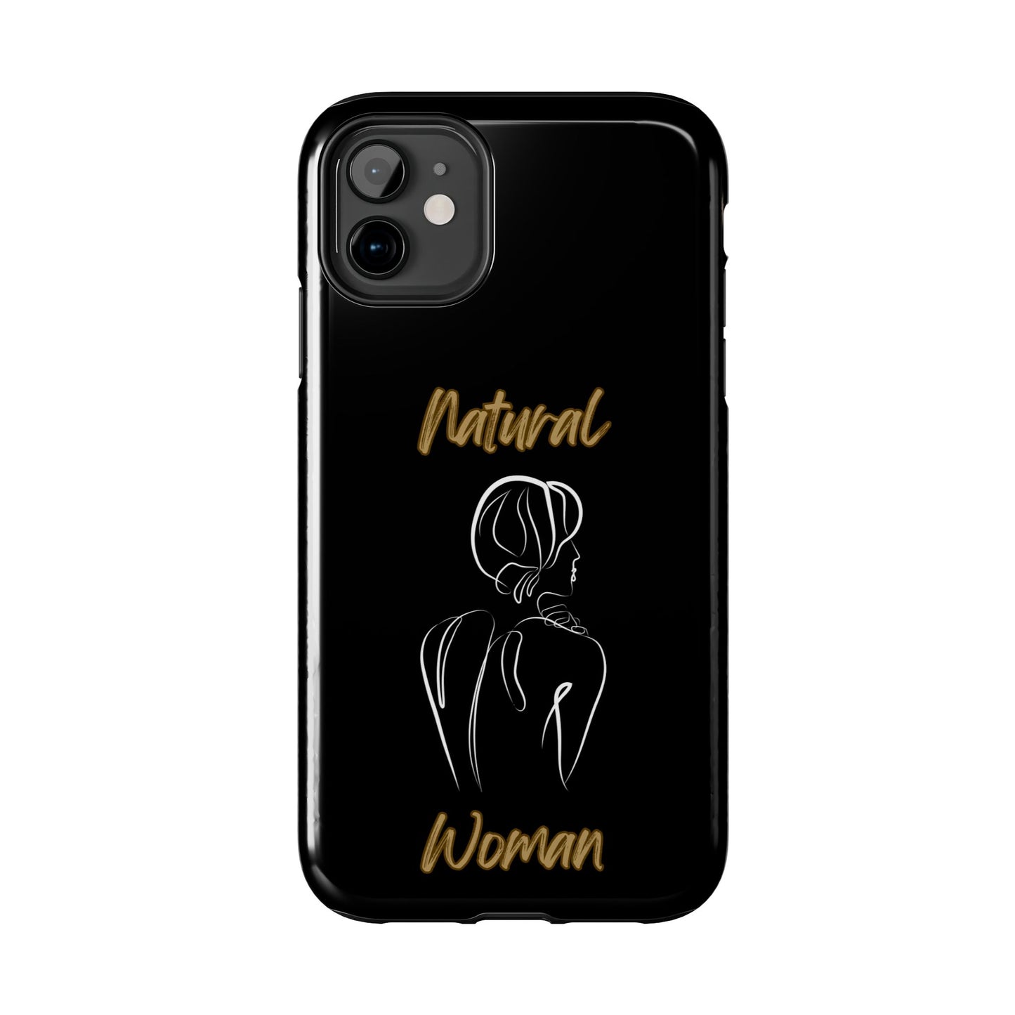 Natural Woman Back (WL)Tough Phone Cases BLACK
