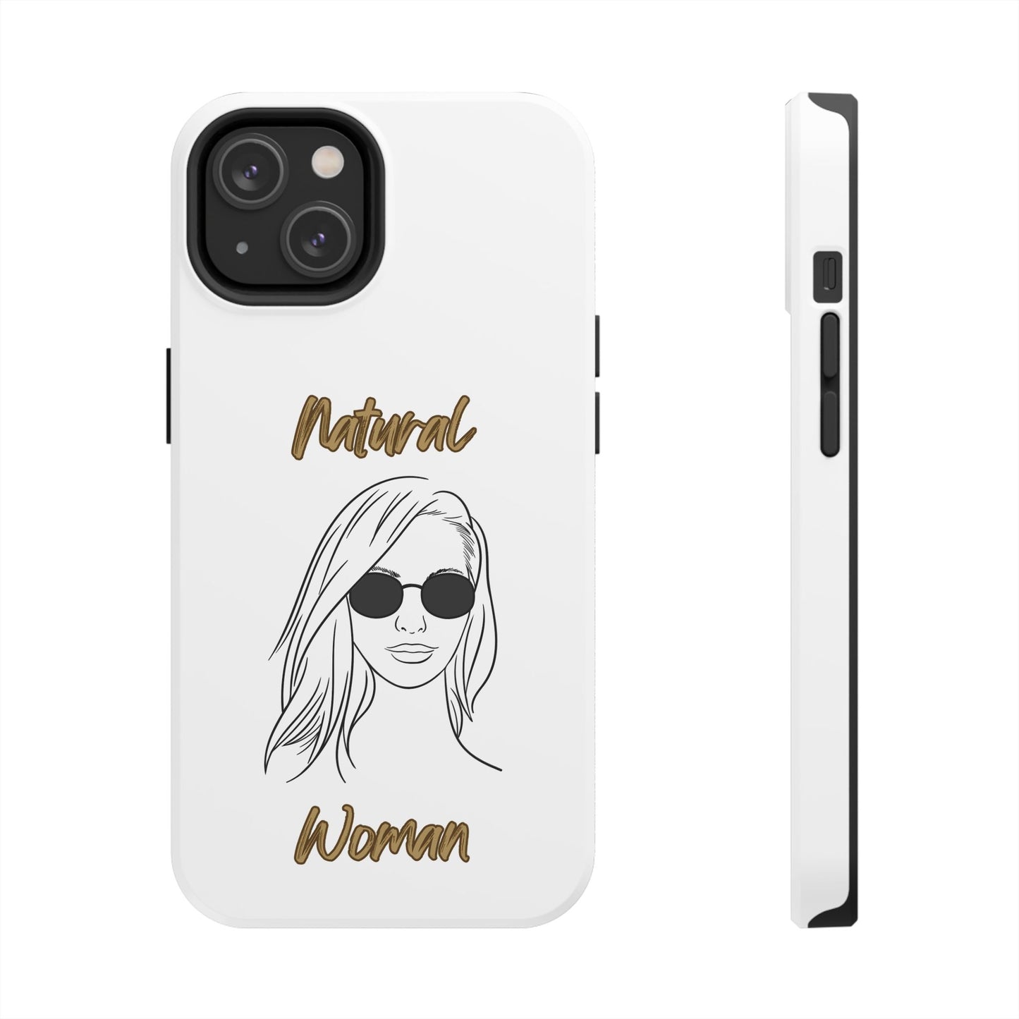 Natural Woman Shades (BL)Tough Phone Cases WHITE