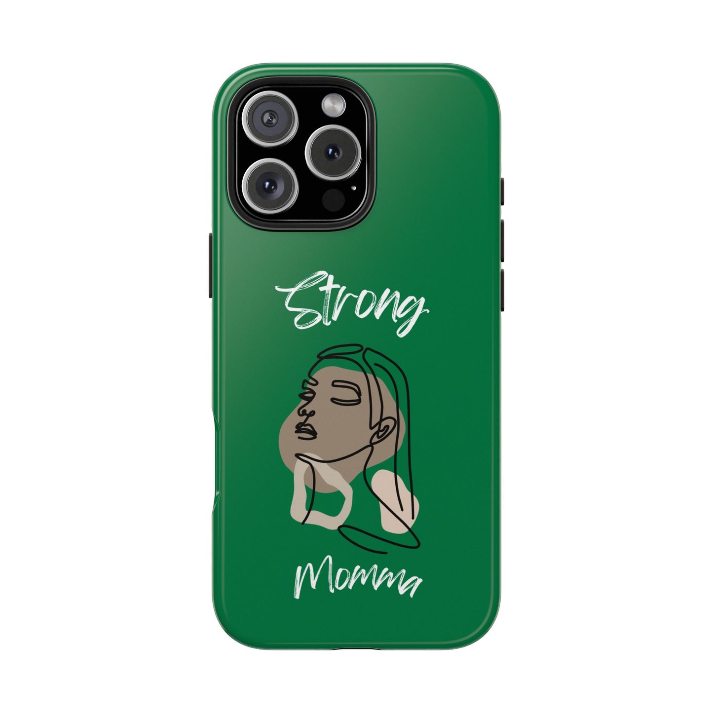 Strong Momma (WL) Tough Phone Cases DARK GREEN
