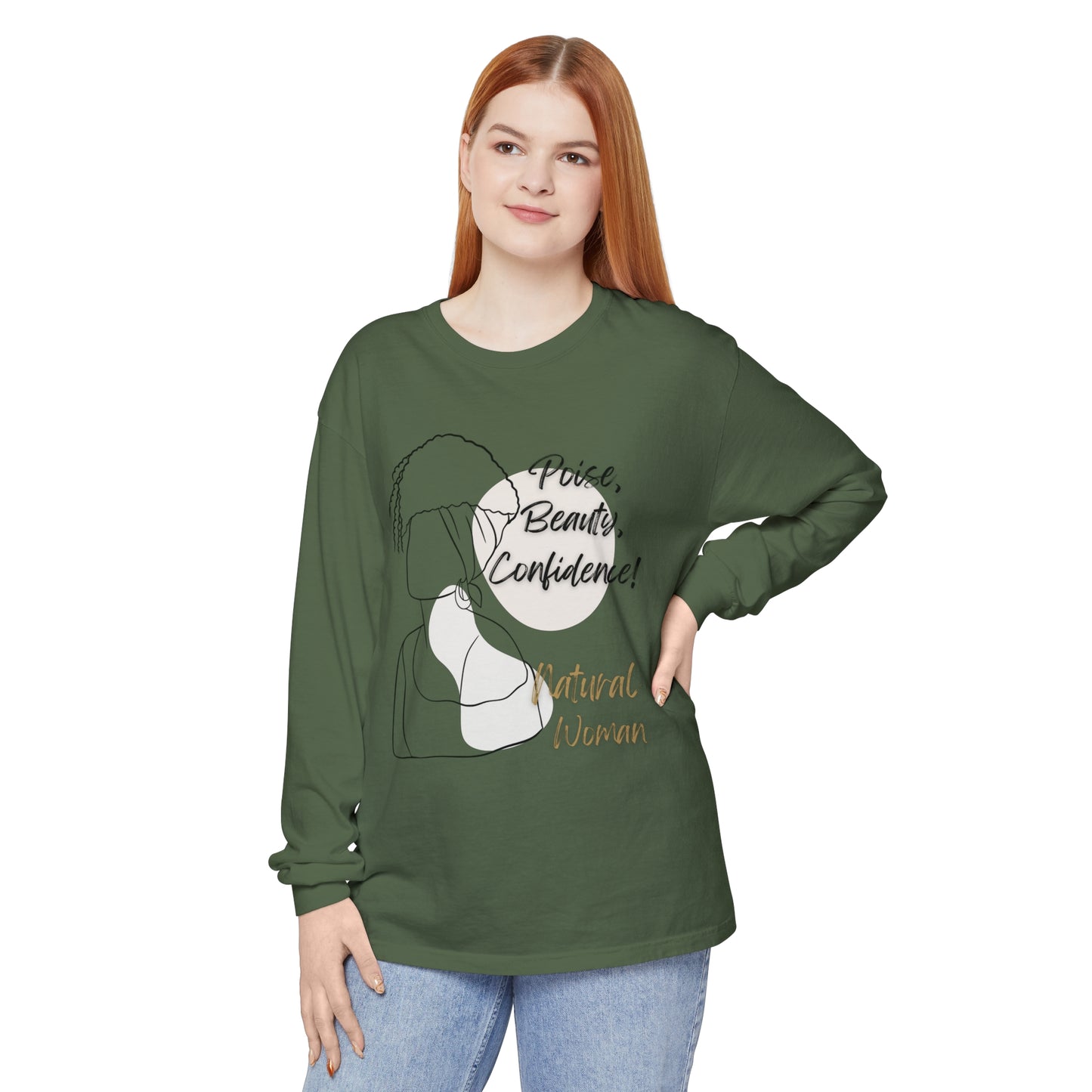 Natural Woman Puff (BL) Long Sleeve T-Shirt