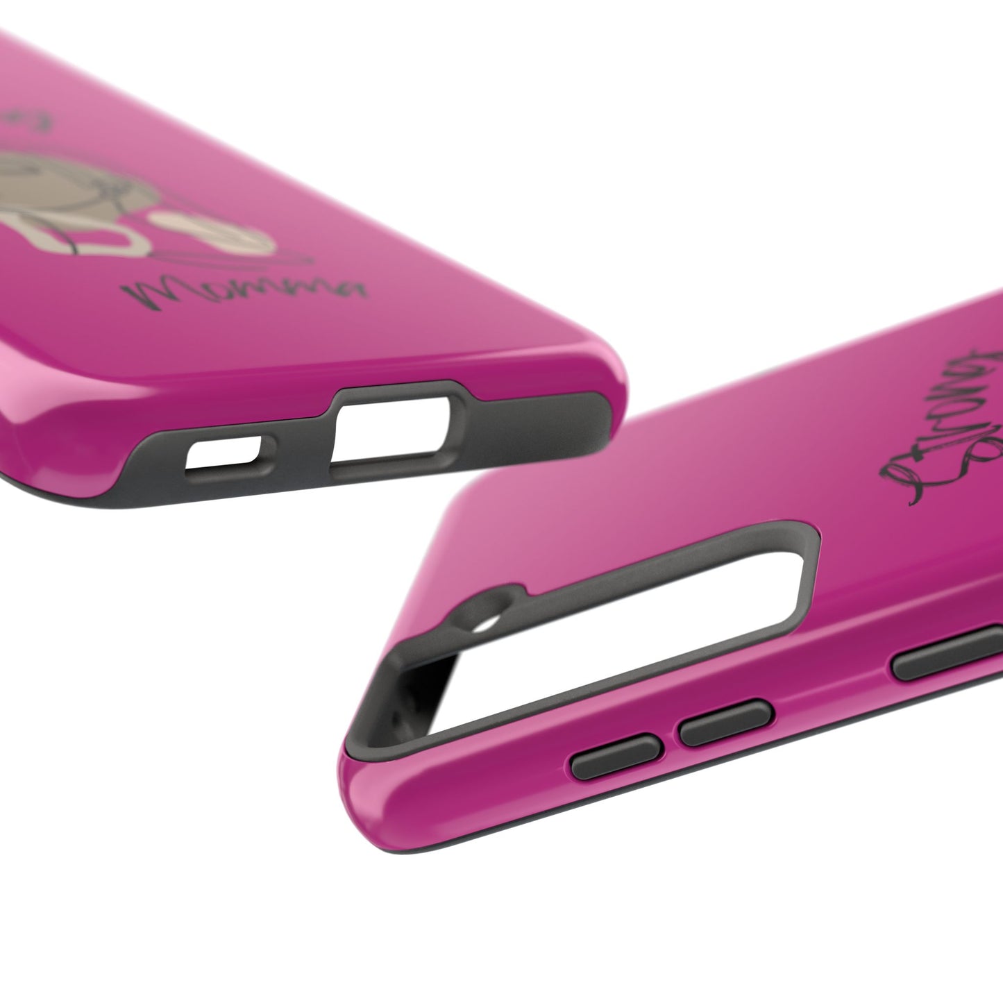 STRONG MOMMA Samsung Galaxy Tough Phone Cases (BL) Pink