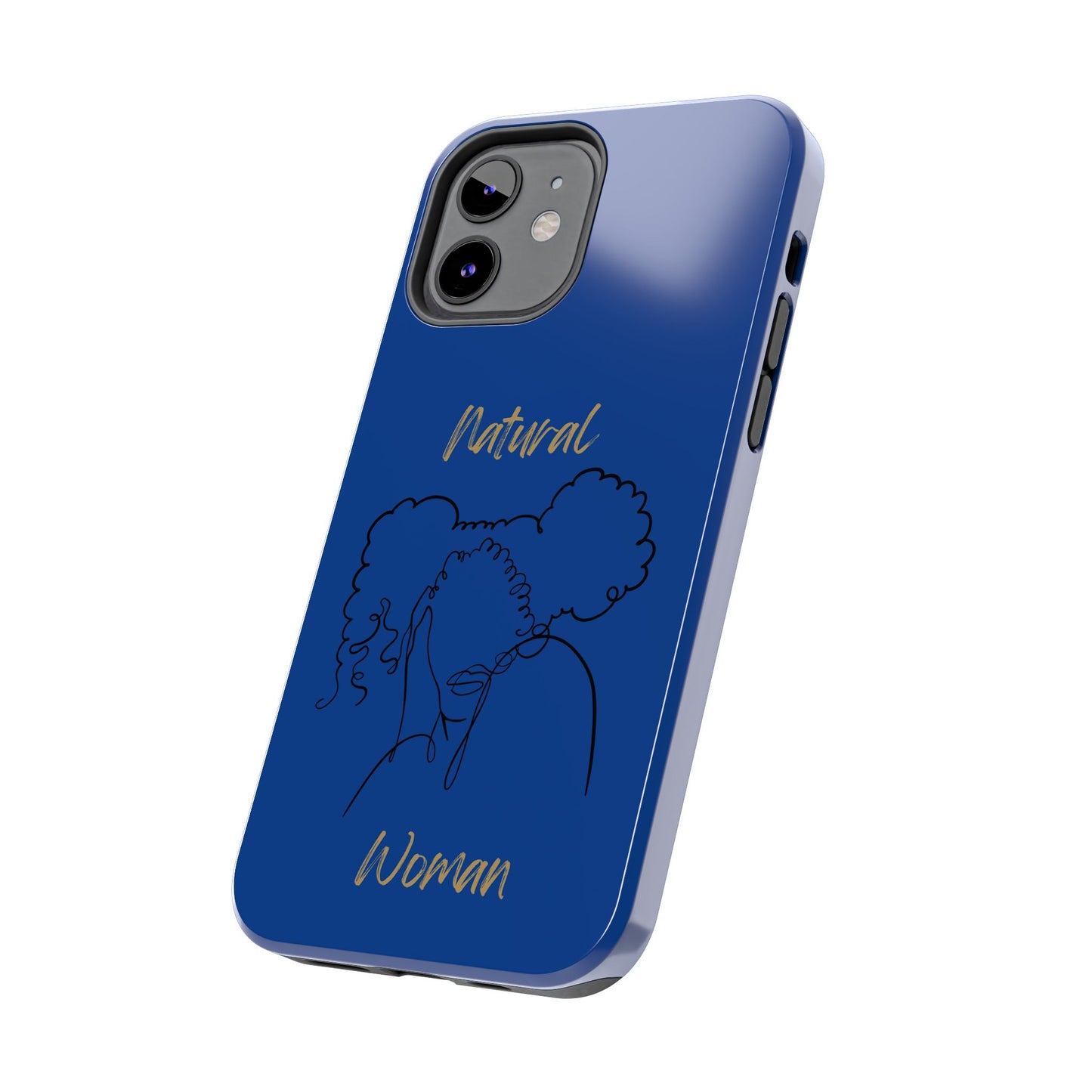 Natural Woman Twin Puffs (BL)Tough Phone Cases DARK BLUE