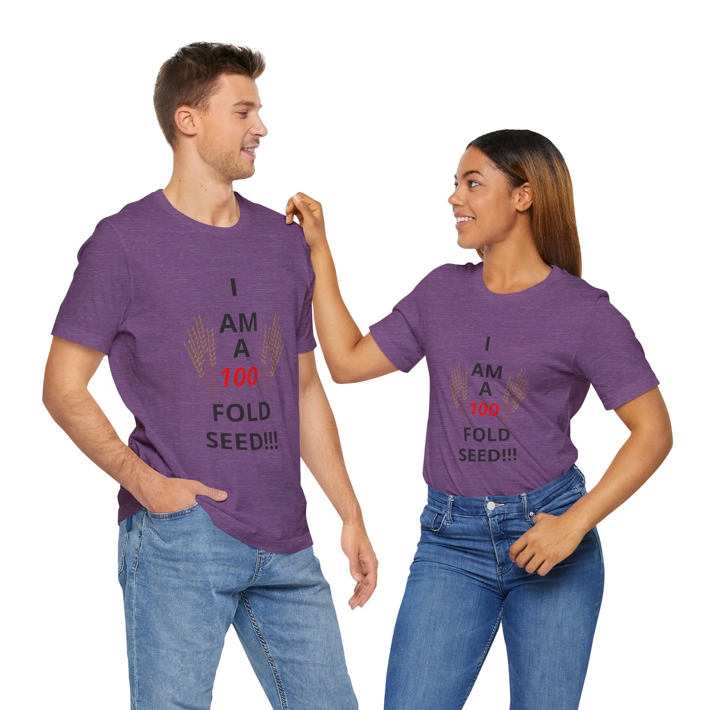 100 Fold Seed (BL)Unisex Jersey Short Sleeve T-Shirt