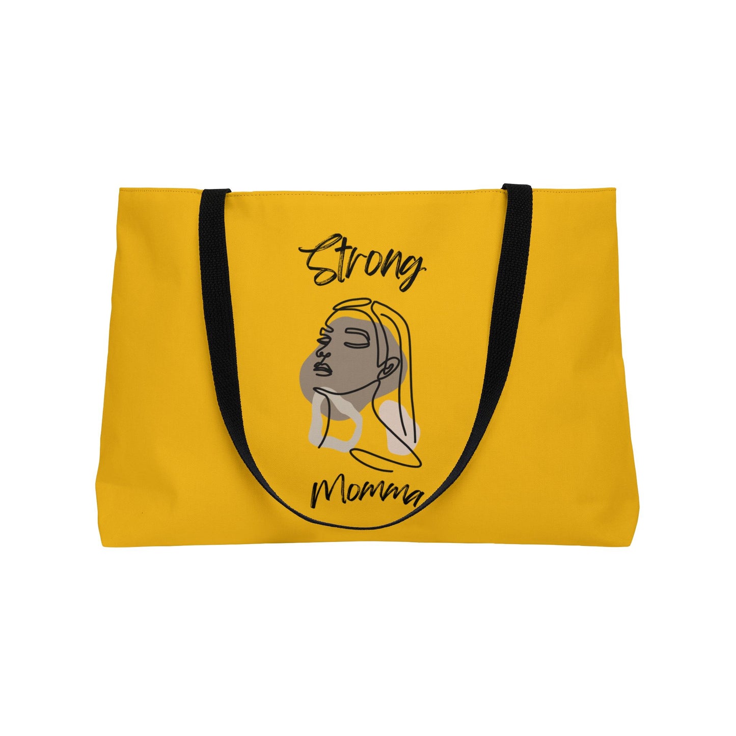 Strong Momma (BL) Weekender Tote Bag YELLOW