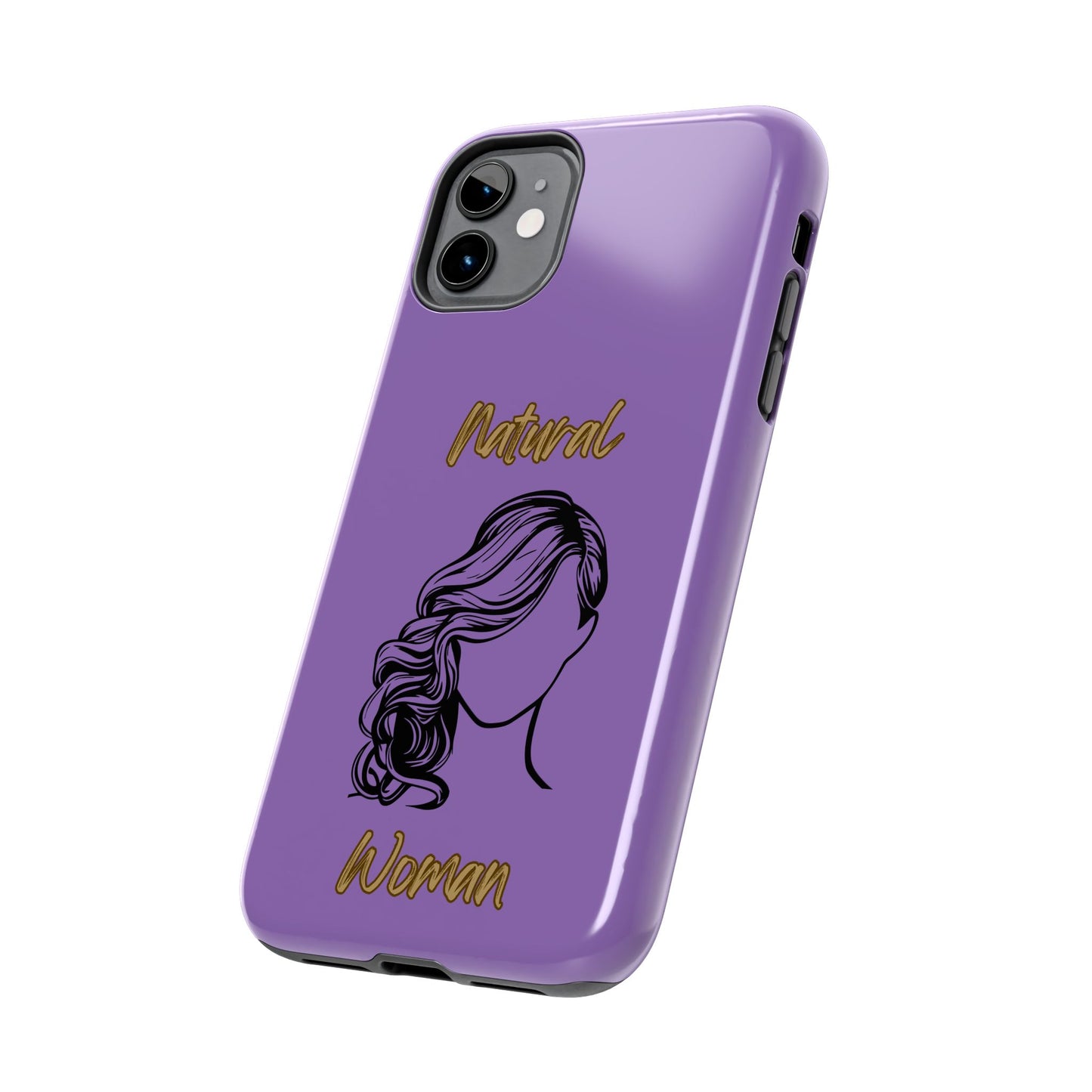 Natural Woman Long Curl (BL)Tough Phone Cases LIGHT PURPLE