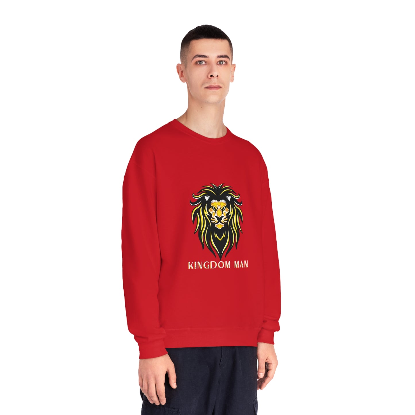 Kingdom Man (White/Gold) Crewneck Sweatshirt