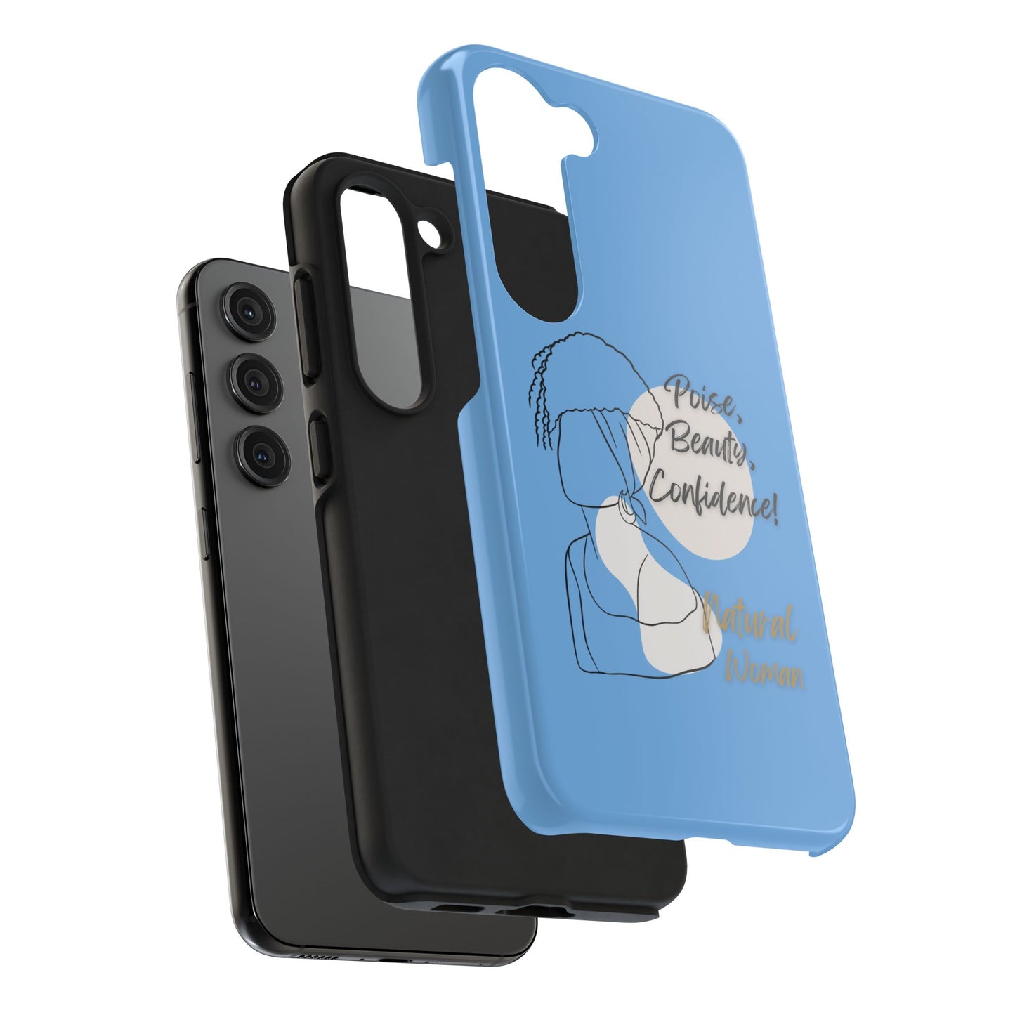 Natural Woman Puff (BL)Tough Phone Cases LIGHT BLUE