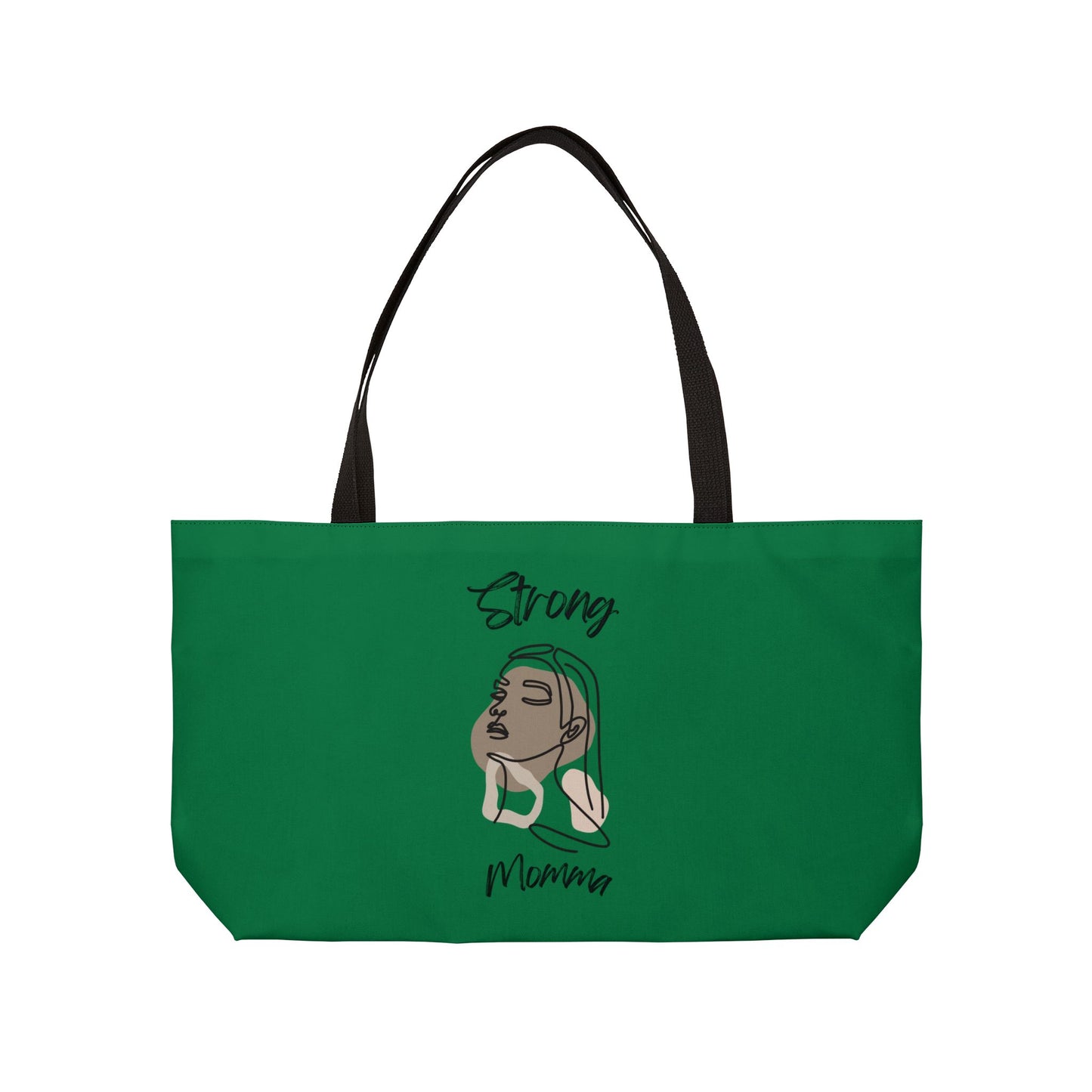 Strong Momma (BL) Weekender Tote Bag DARK GREEN