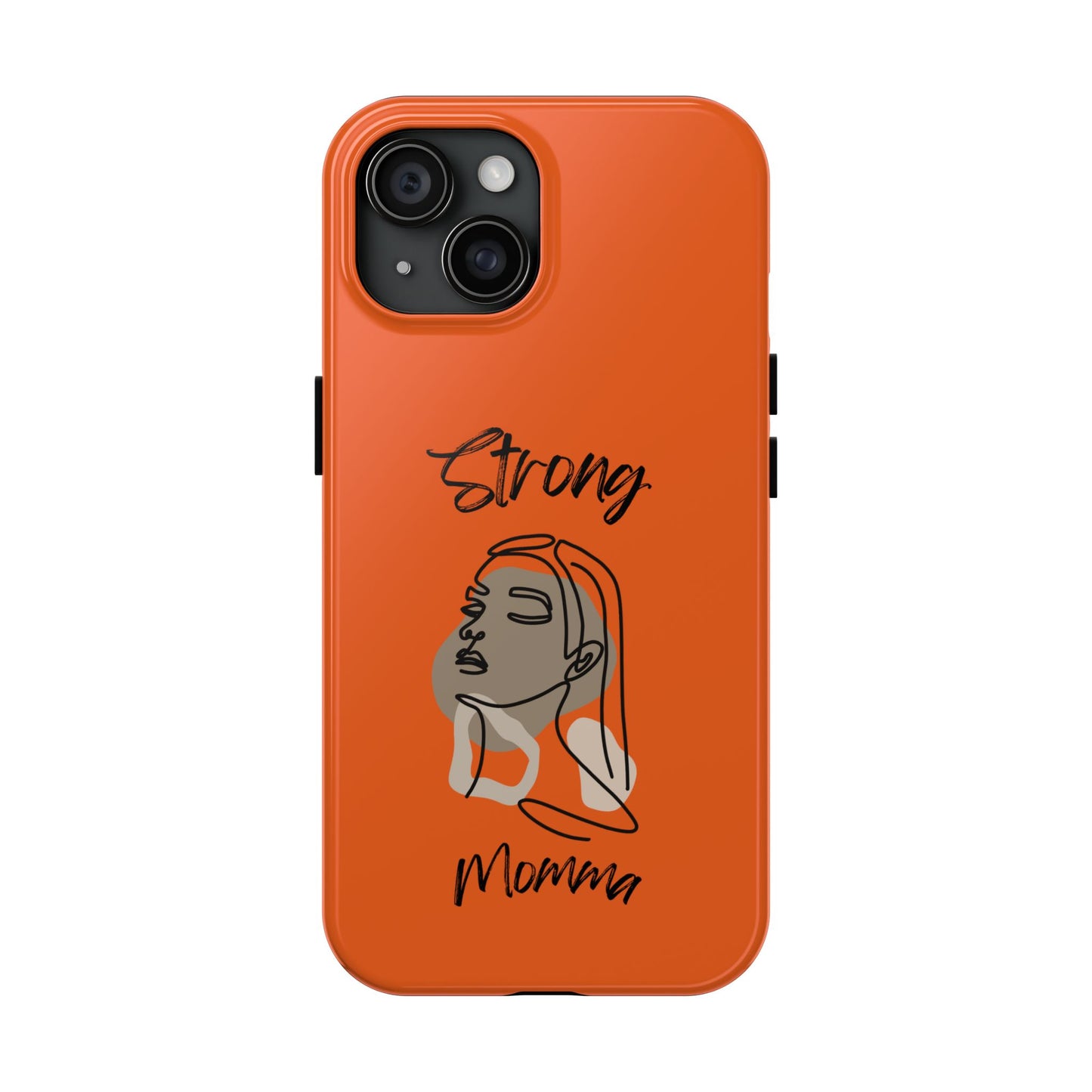 STRONG MOMMA Samsung Galaxy Tough Phone Cases (BL) Orange