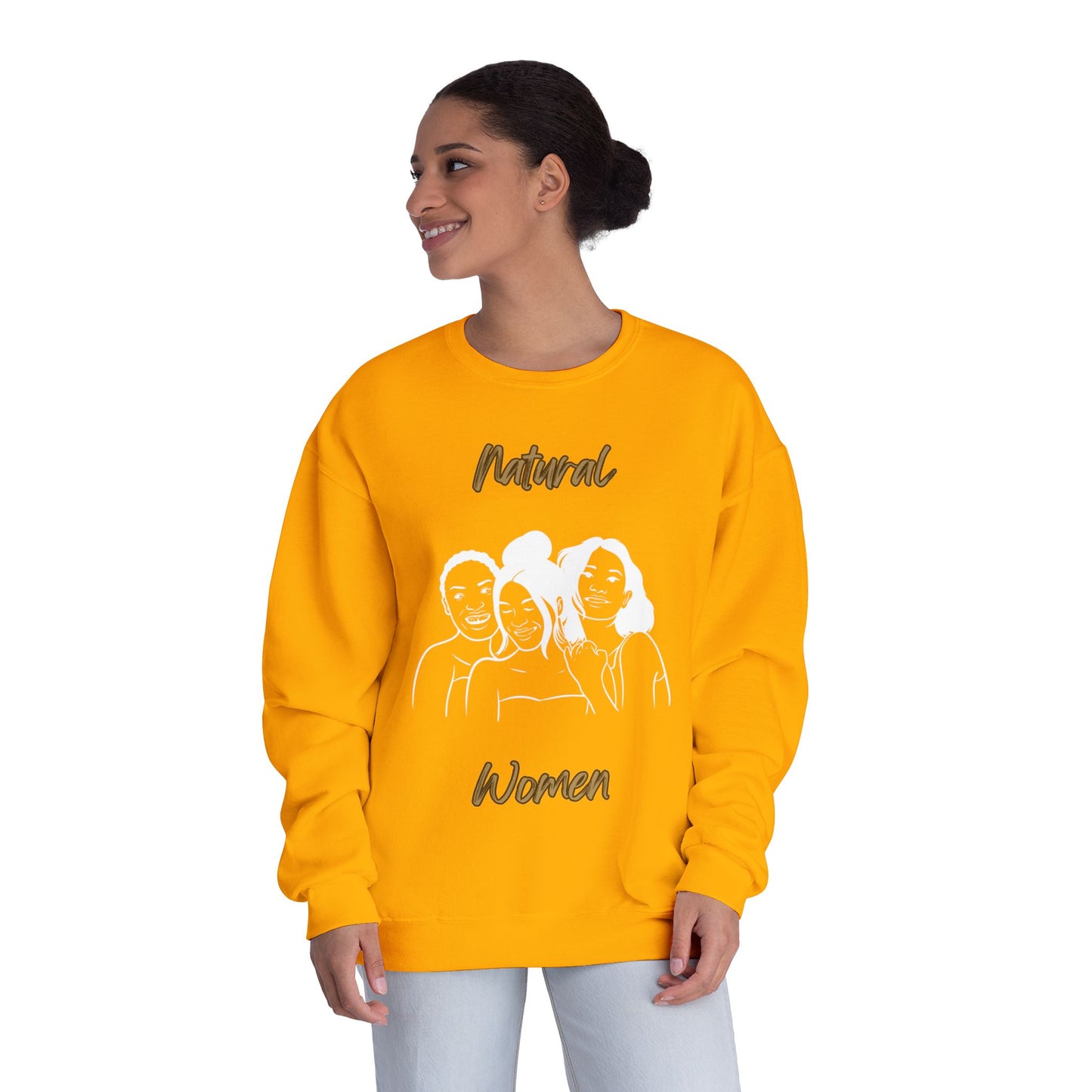 Natural Woman Laughing Friends (WL) Crewneck Sweatshirt