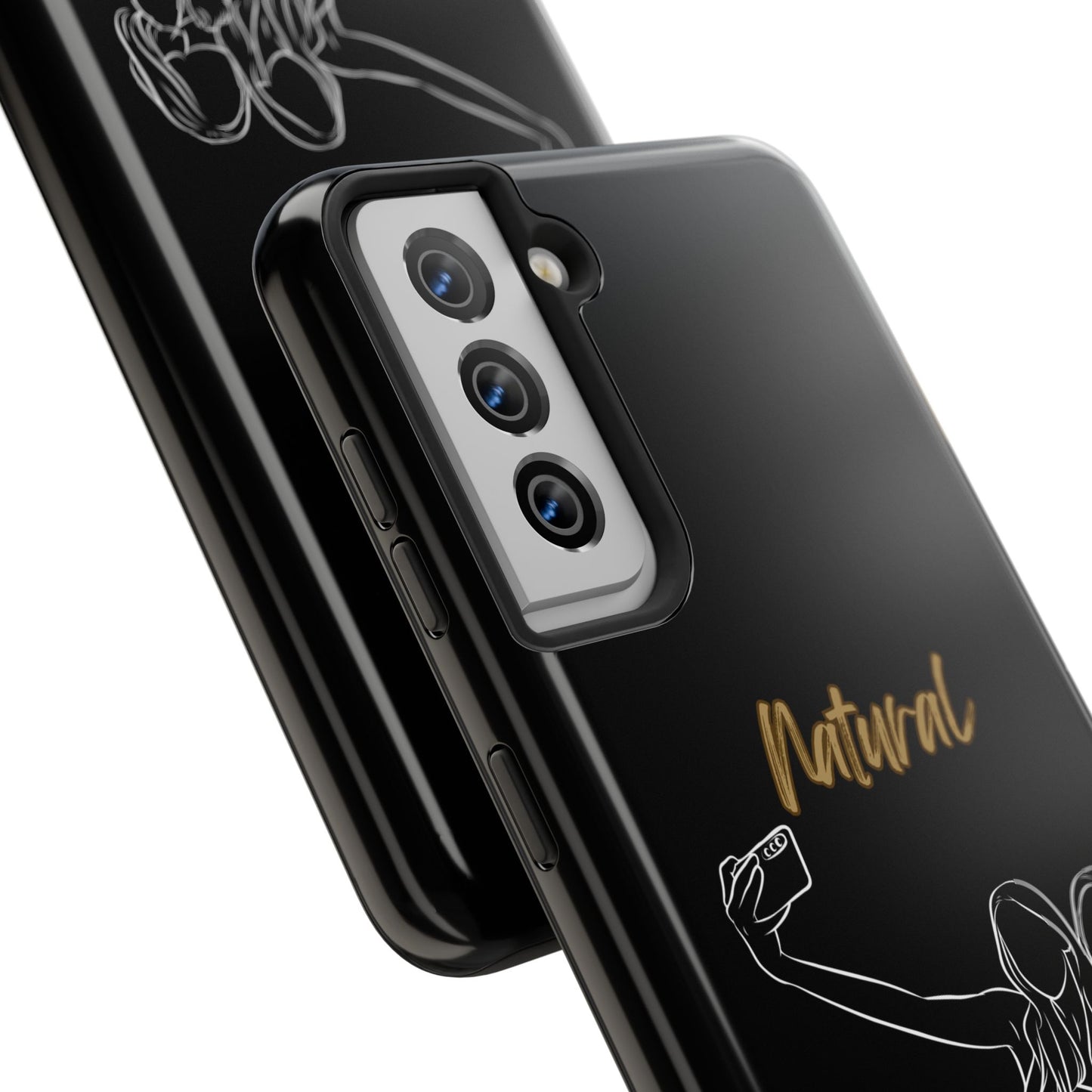 Natural Woman Friends Selfie (WL)Tough Phone Cases BLACK