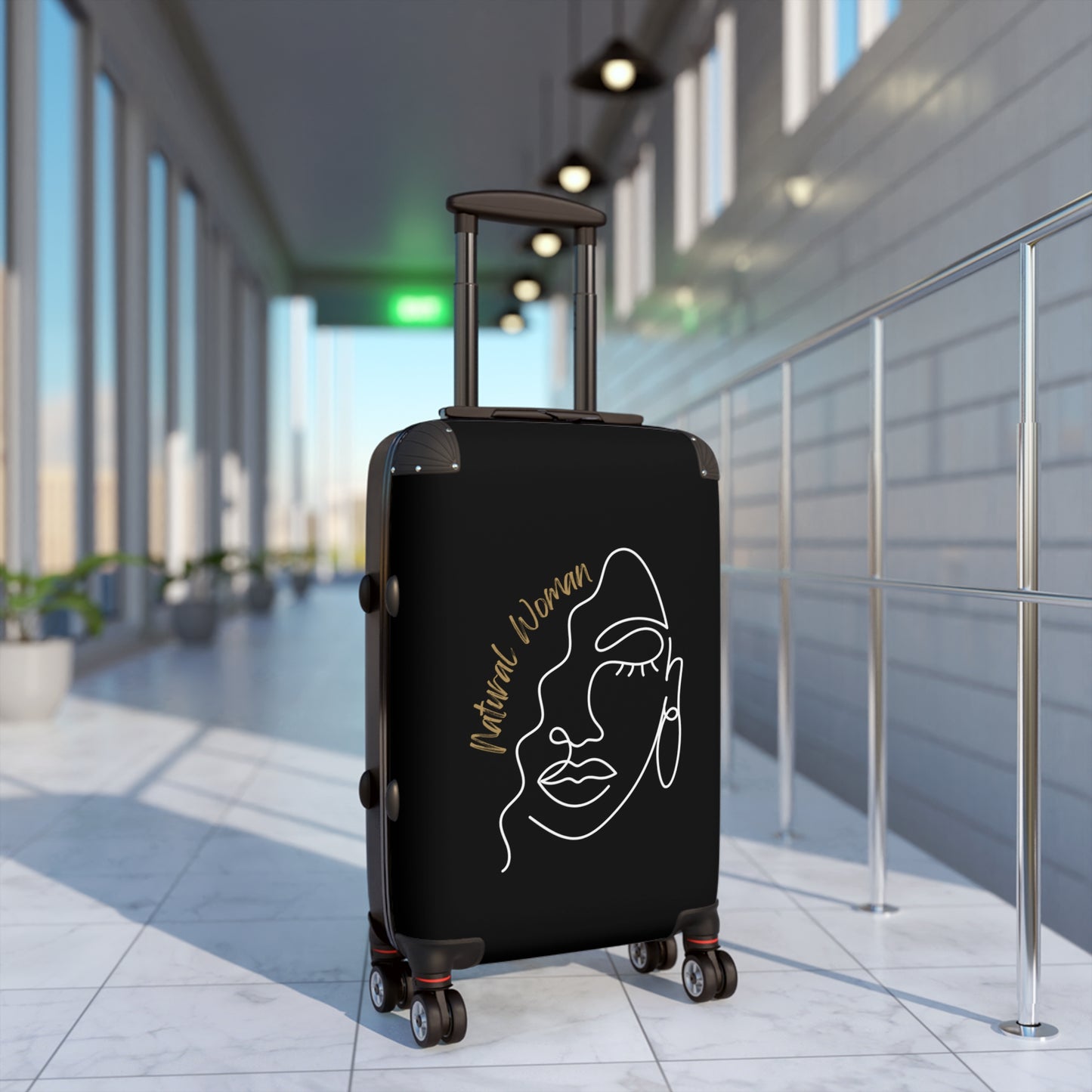 Natural Woman Half Face (WL) Suitcase BLACK