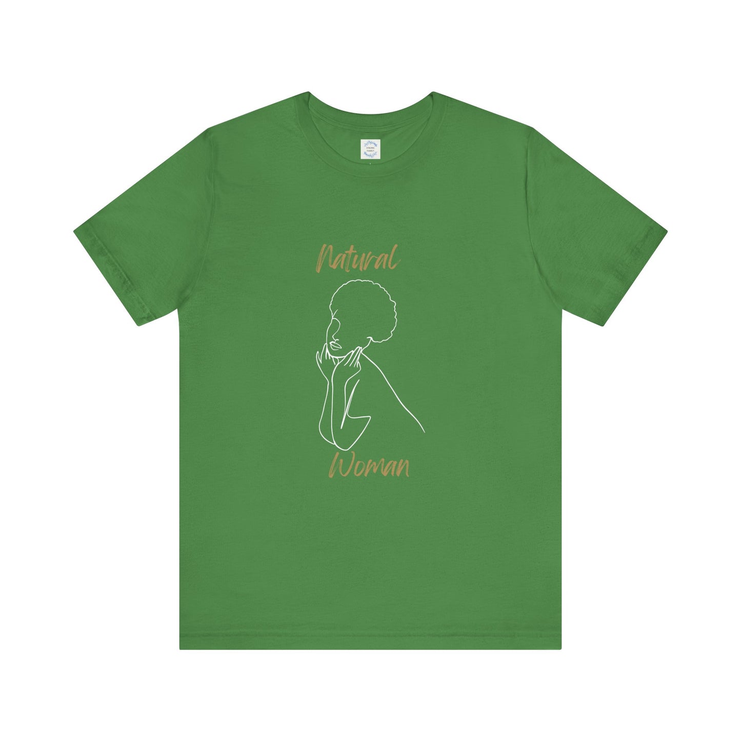 Natural Woman Cute Afro (WL) Short Sleeve T-Shirt