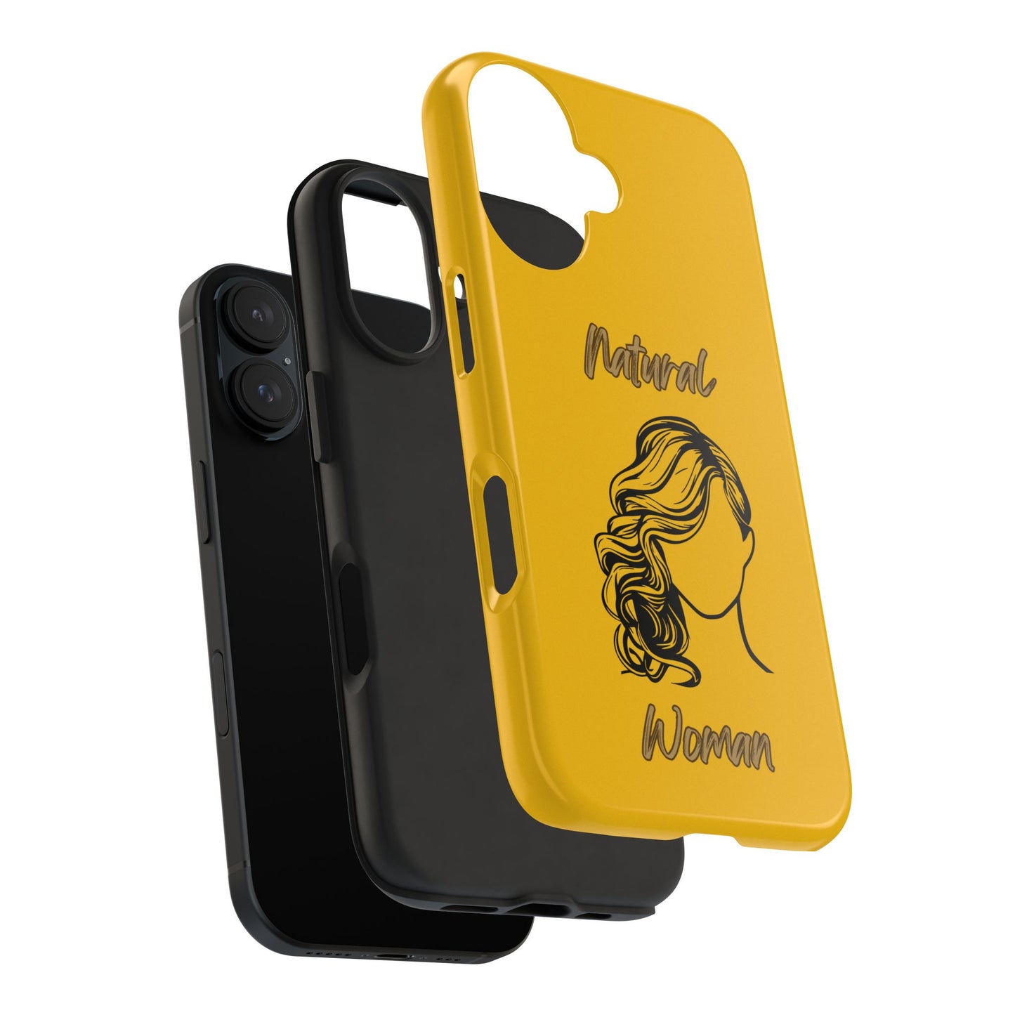 Natural Woman Long Curl (BL)Tough Phone Cases YELLOW