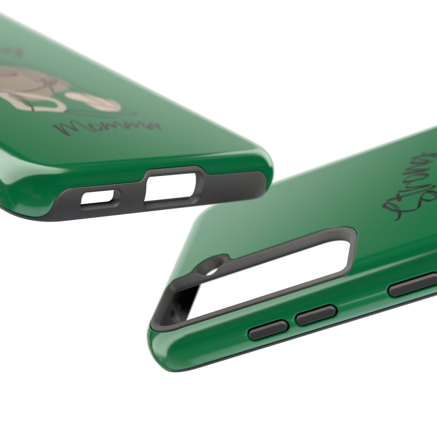 STRONG MOMMA Samsung Galaxy Tough Phone Cases (BL) Dark Green