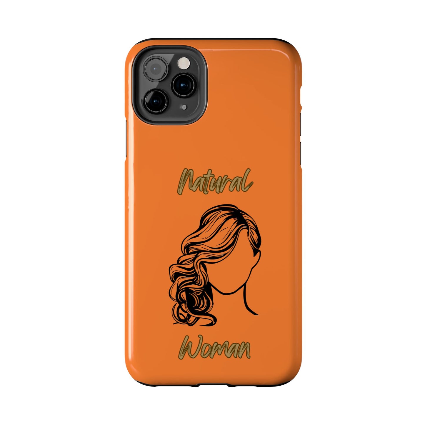 Natural Woman Long Curl (BL)Tough Phone Cases CRUSTA