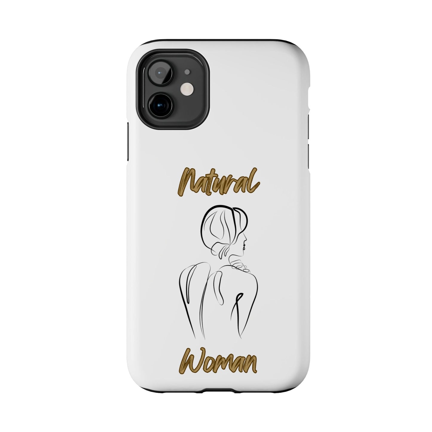 Natural Woman Back (BL)Tough Phone Cases WHITE