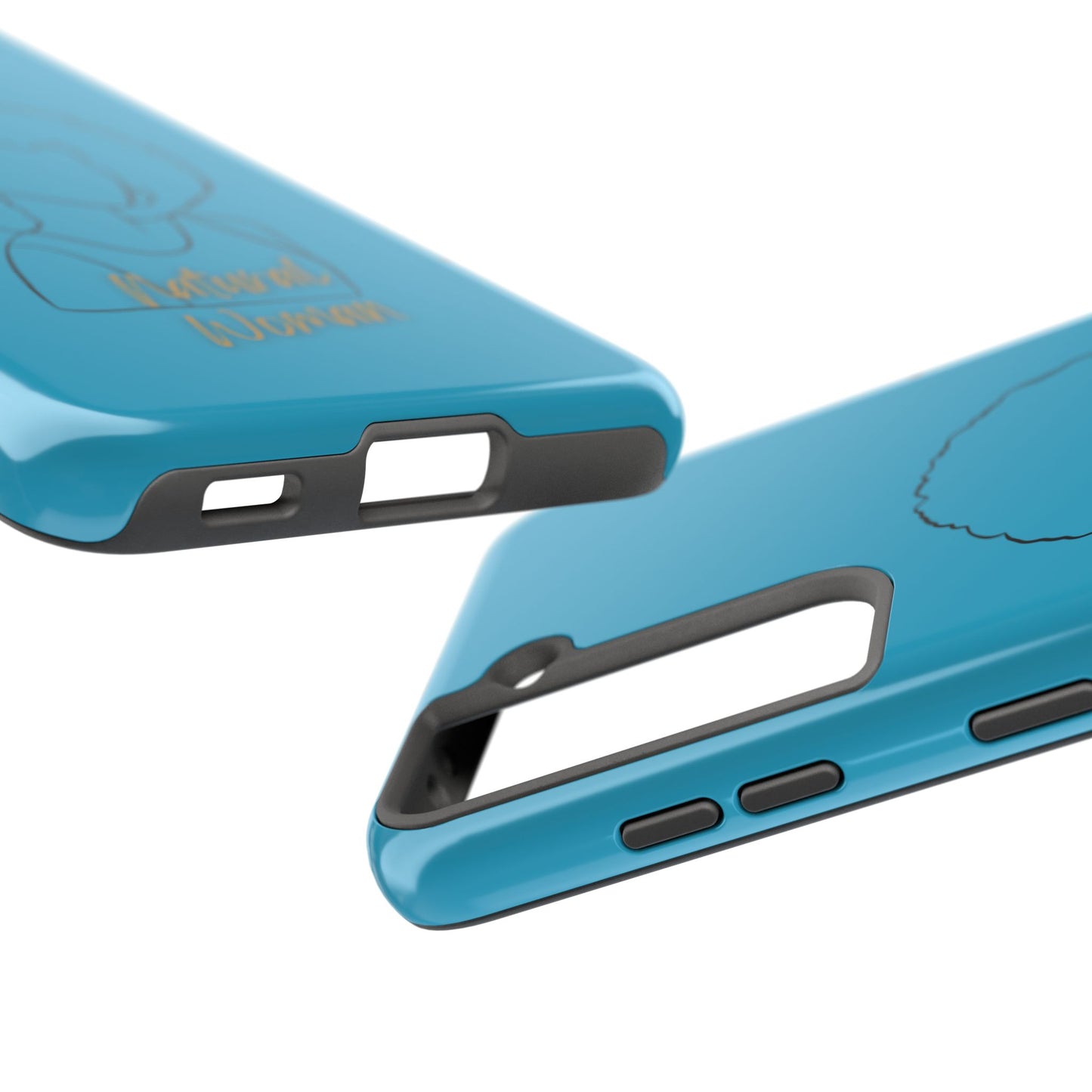 Natural Woman Afro (BL) Tough Phone Case TURQUOISE