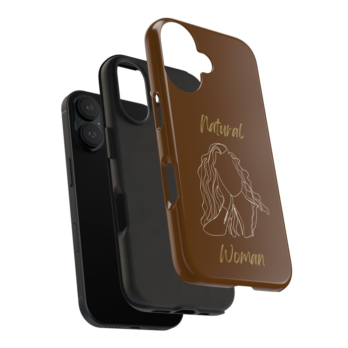 Natural Woman Relaxed (WL) Tough Phone Cases BROWN