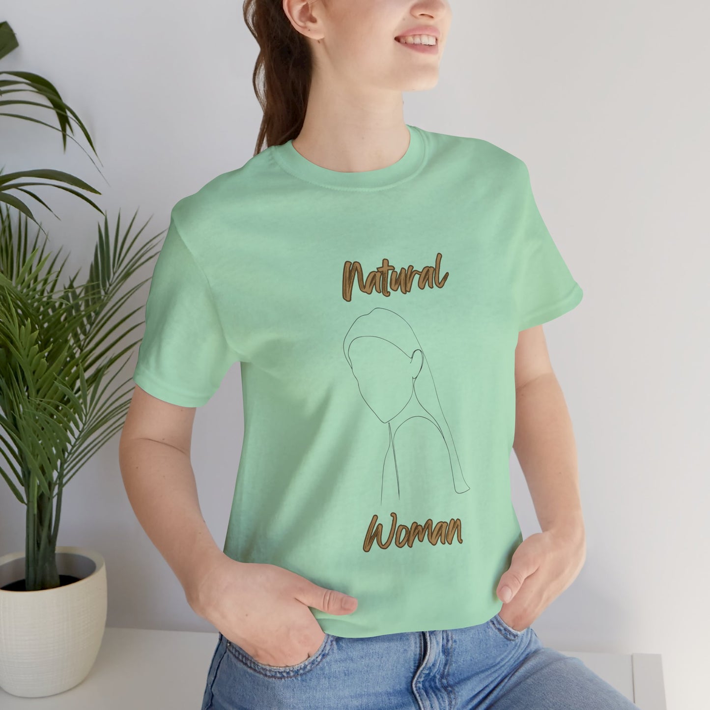 Natural Woman Tilted Look (BL) Short Sleeve T-Shirt