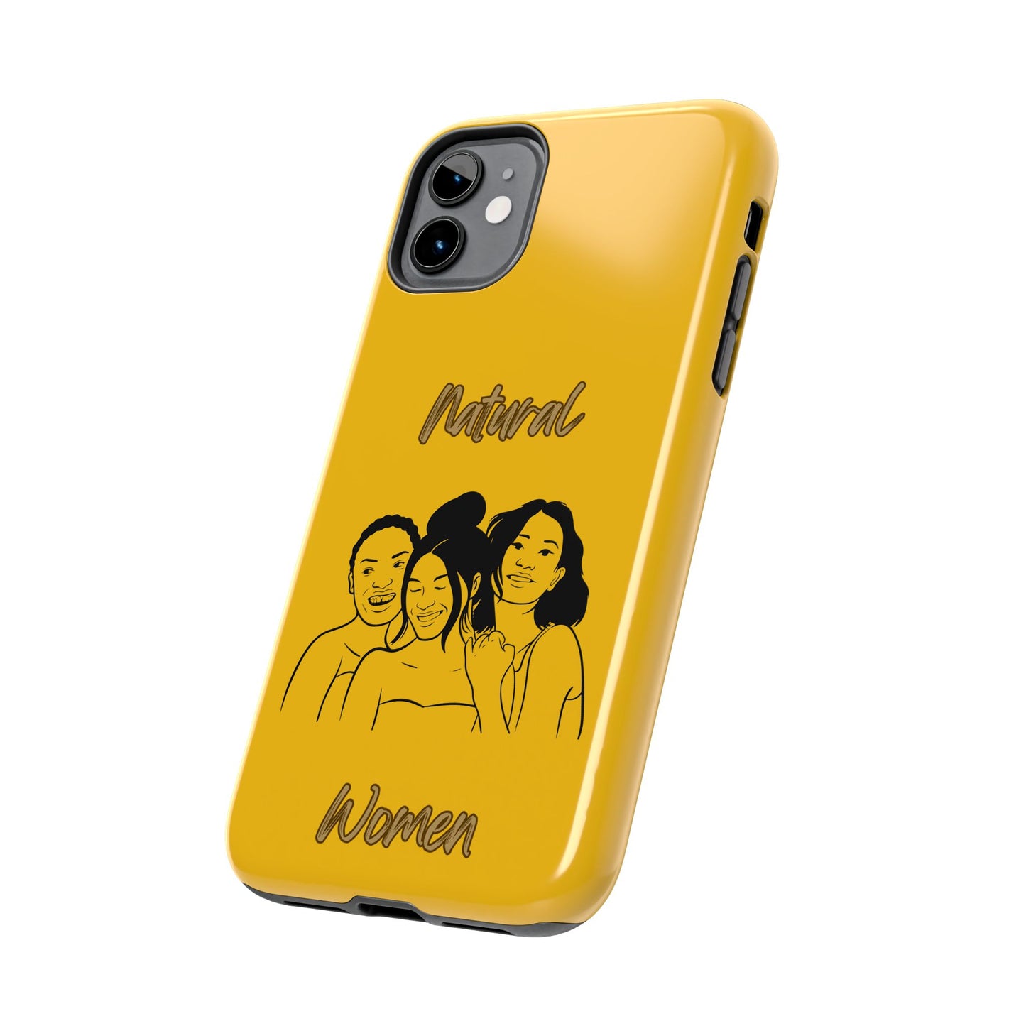 Natural Women Laughing Friends (BL)Tough Phone Cases YELLOW