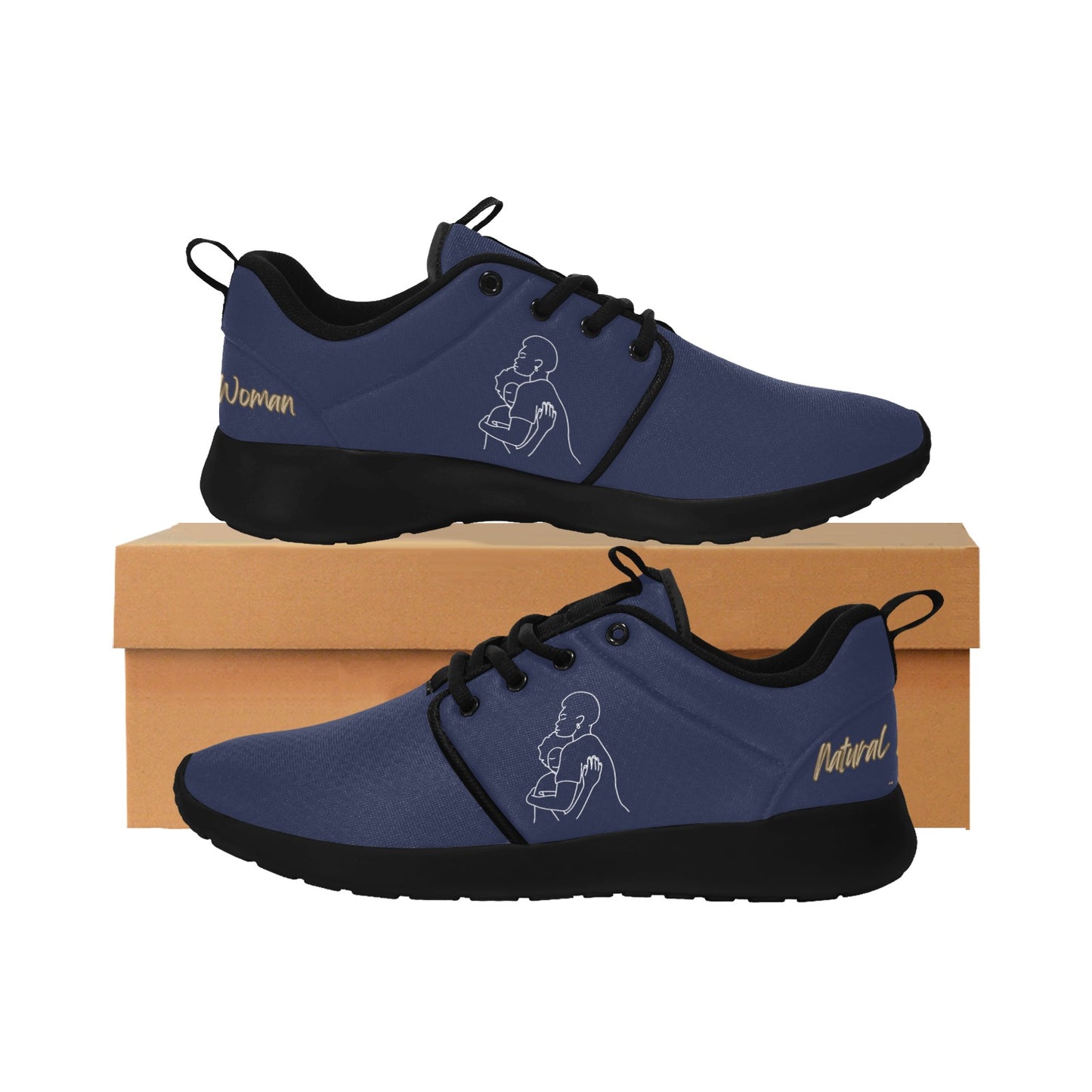 Natural Woman SAFE WITH MOMMA (WL) ROYAL w/ Sole Sneakers