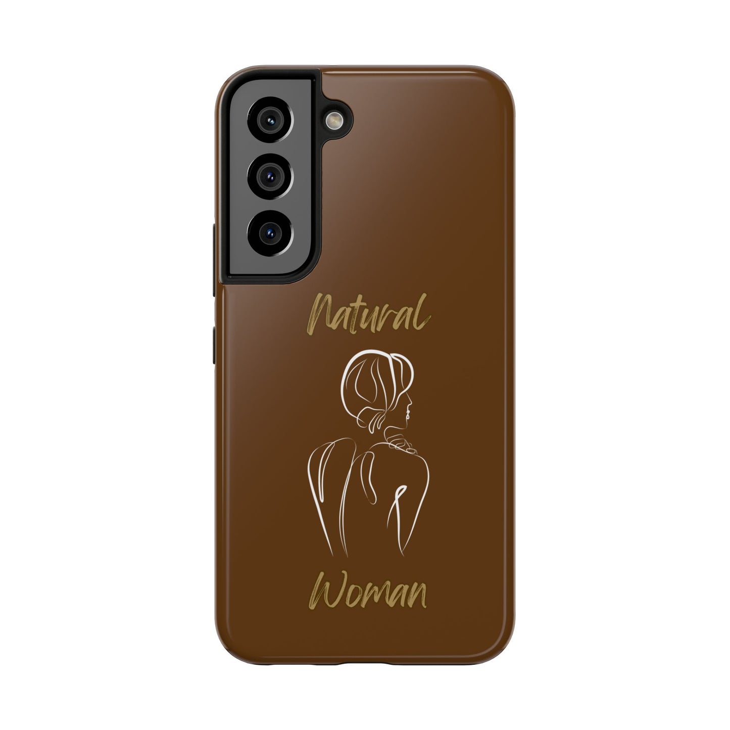 Natural Woman Back (WL)Tough Phone Cases BROWN