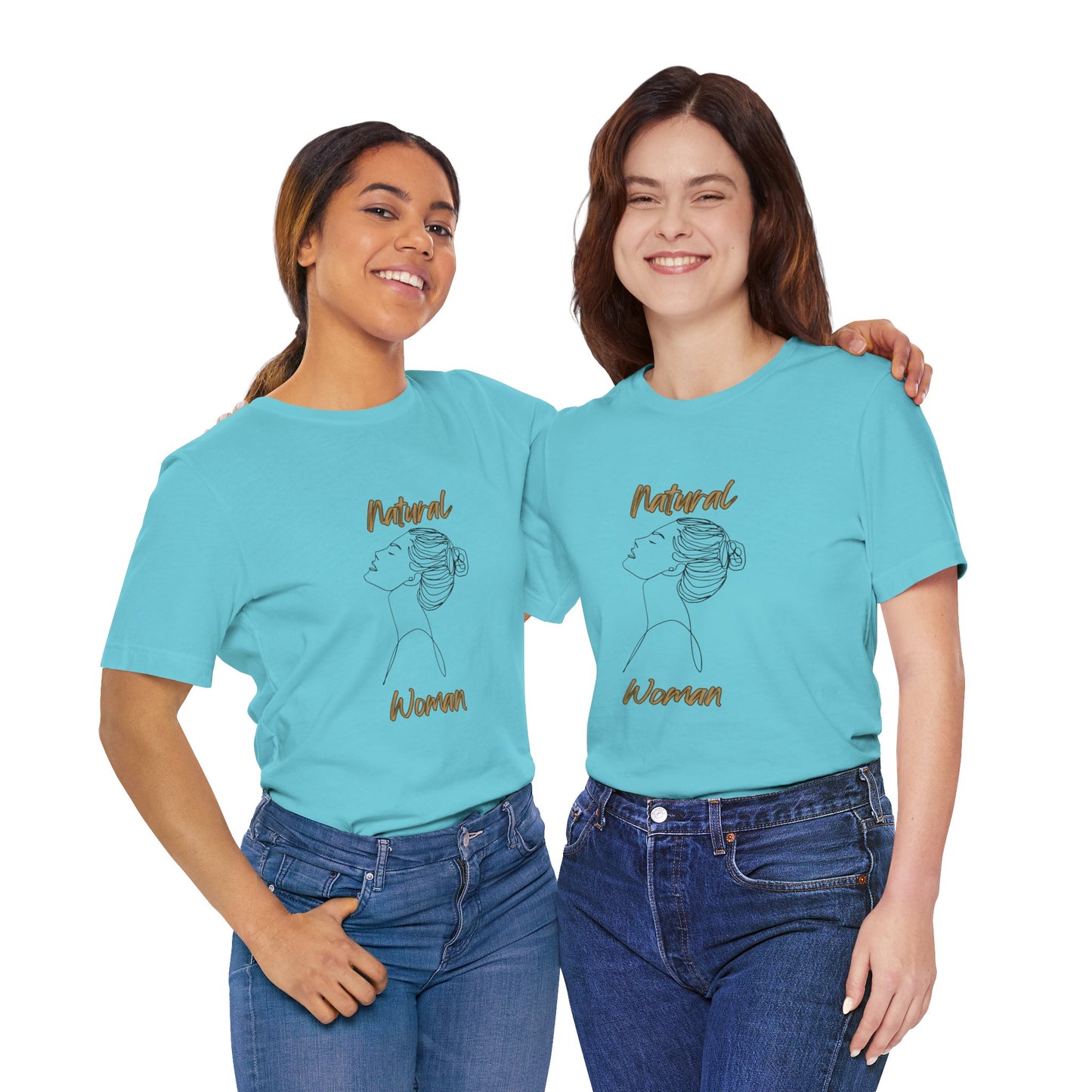 Natural Woman Wet Bun (BL) Short Sleeve T-Shirt