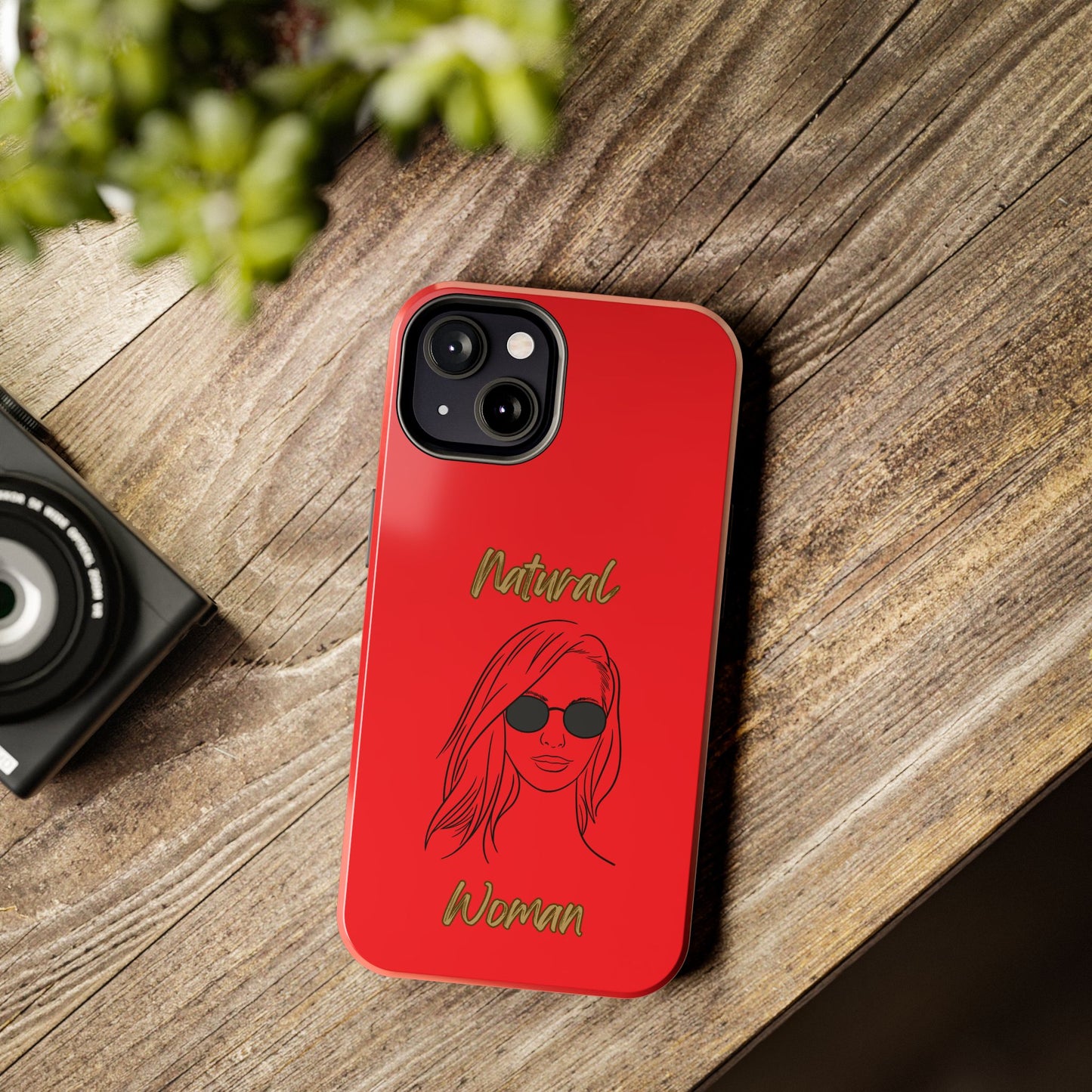 Natural Woman Shades (BL)Tough Phone Cases RED