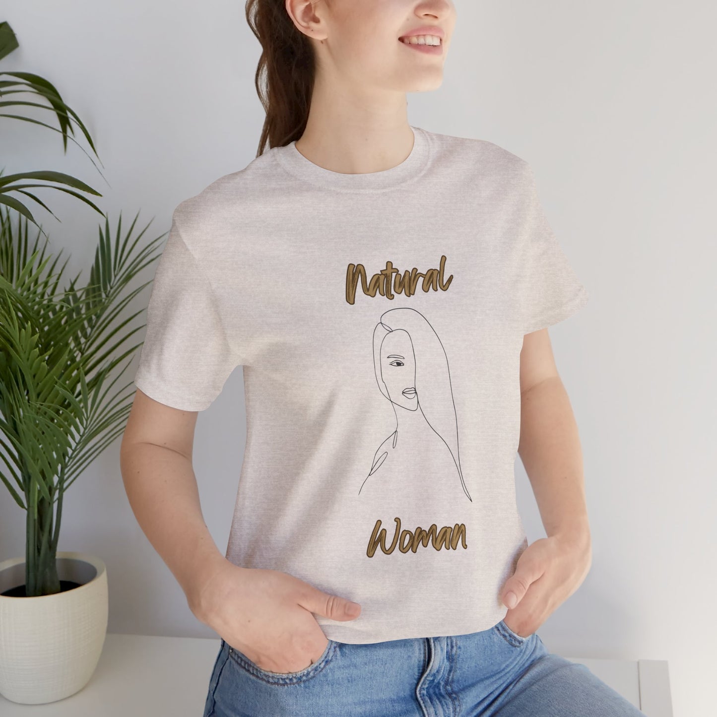 Natural Woman Covered Eye (BL) Short Sleeve T-Shirt