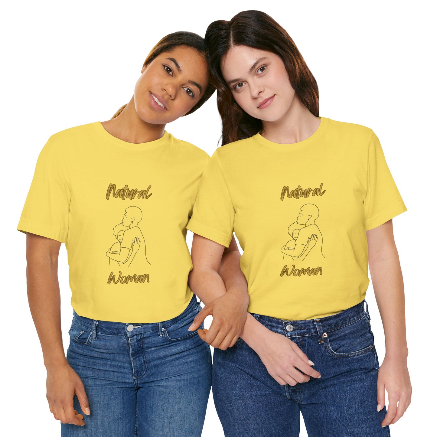 Natural Woman Safe With Momma (BL) Short Sleeve T-Shirt