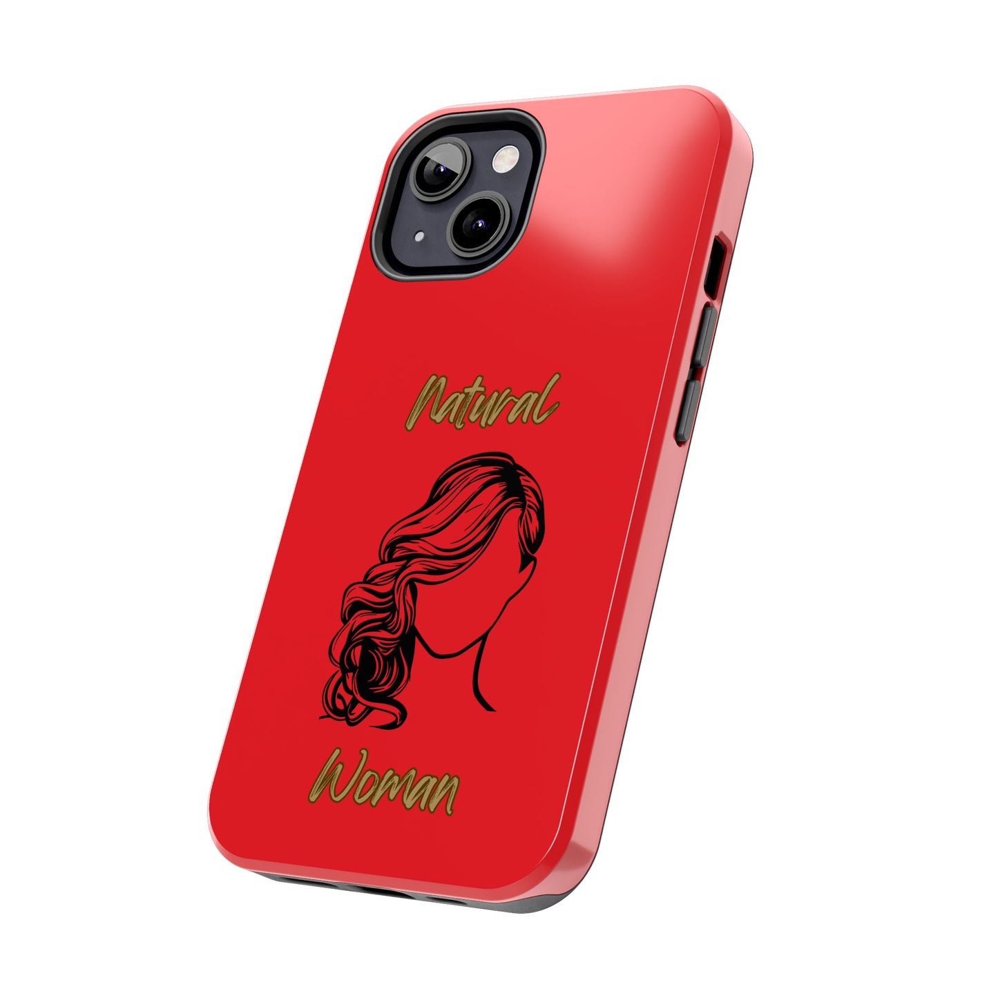 Natural Woman Long Curl (BL)Tough Phone Cases RED