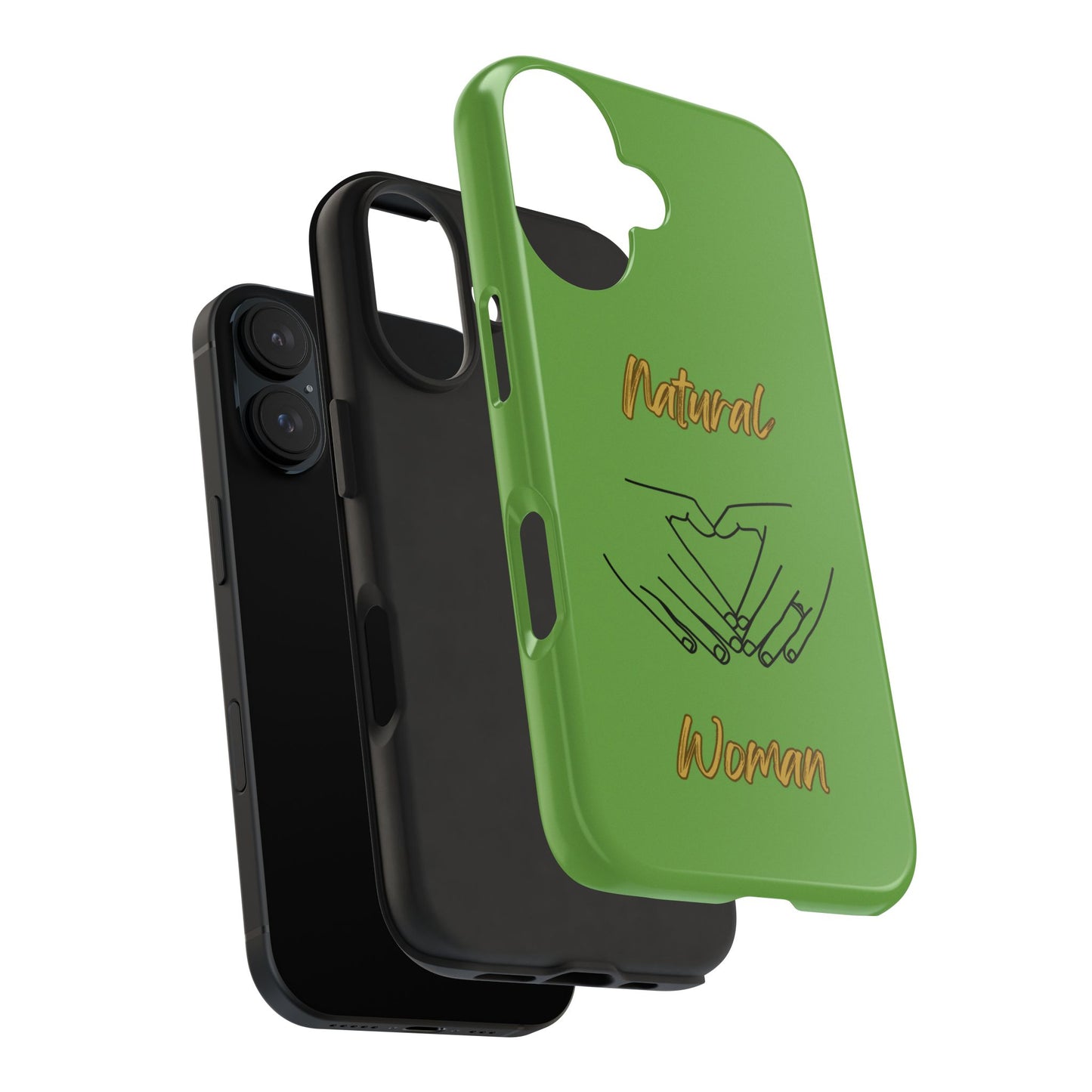 Natural Woman I Love You (BL)Tough Phone Cases GREEN