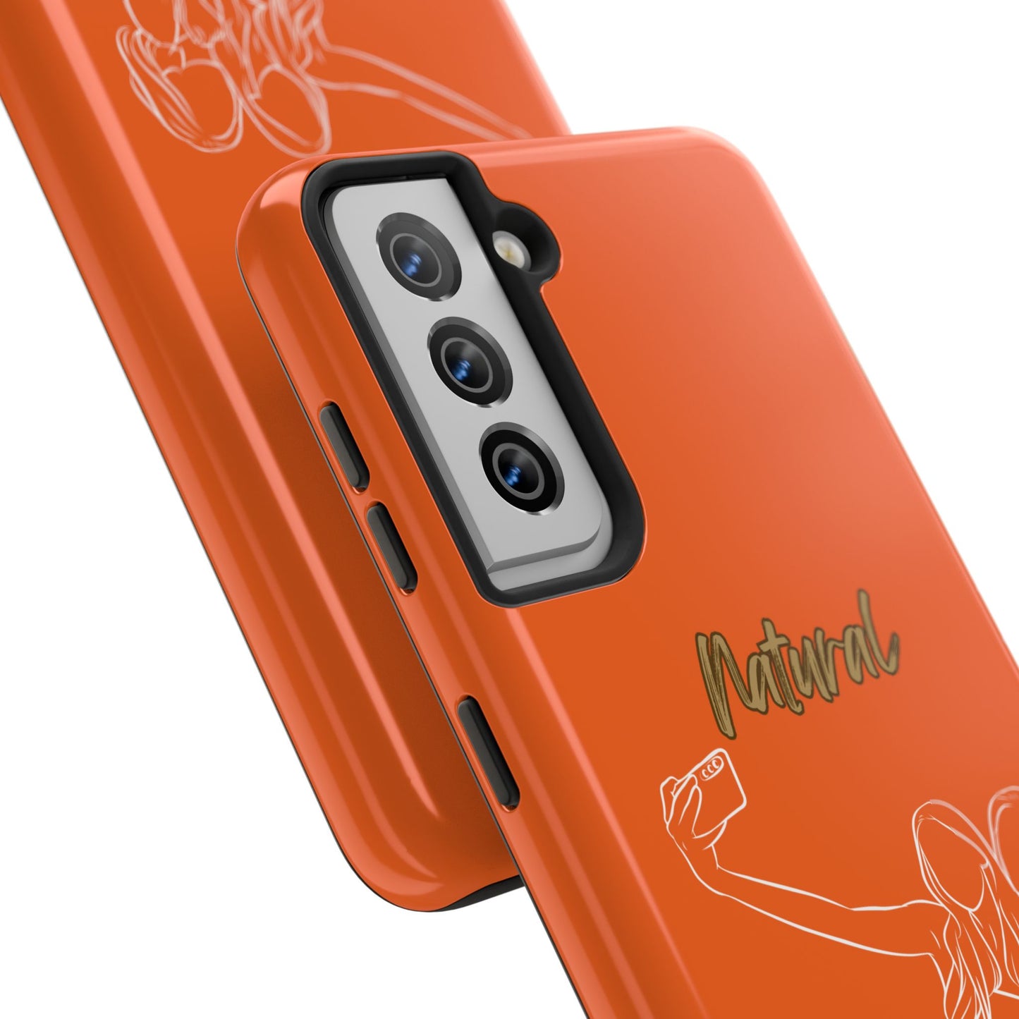 Natural Woman Friends Selfie (WL)Tough Phone Cases ORANGE