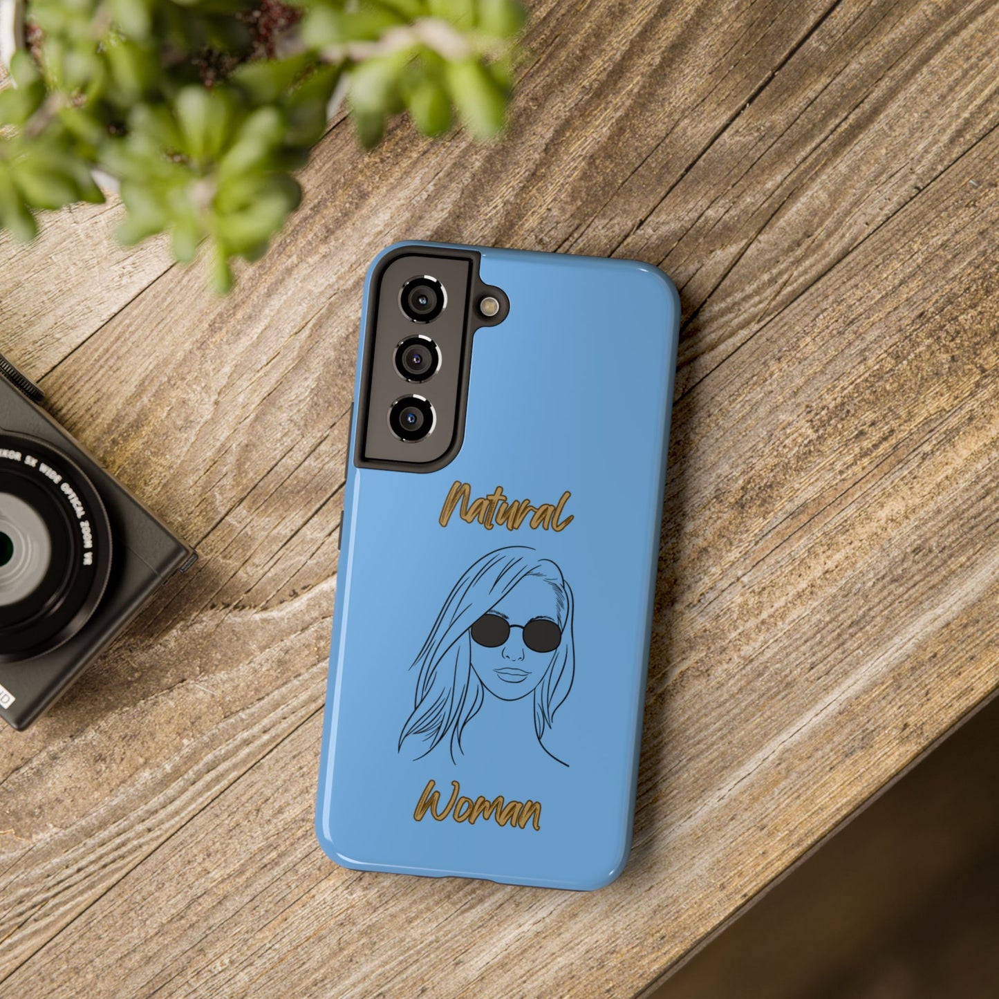 Natural Woman Shades (BL)Tough Phone Cases LIGHT BLUE