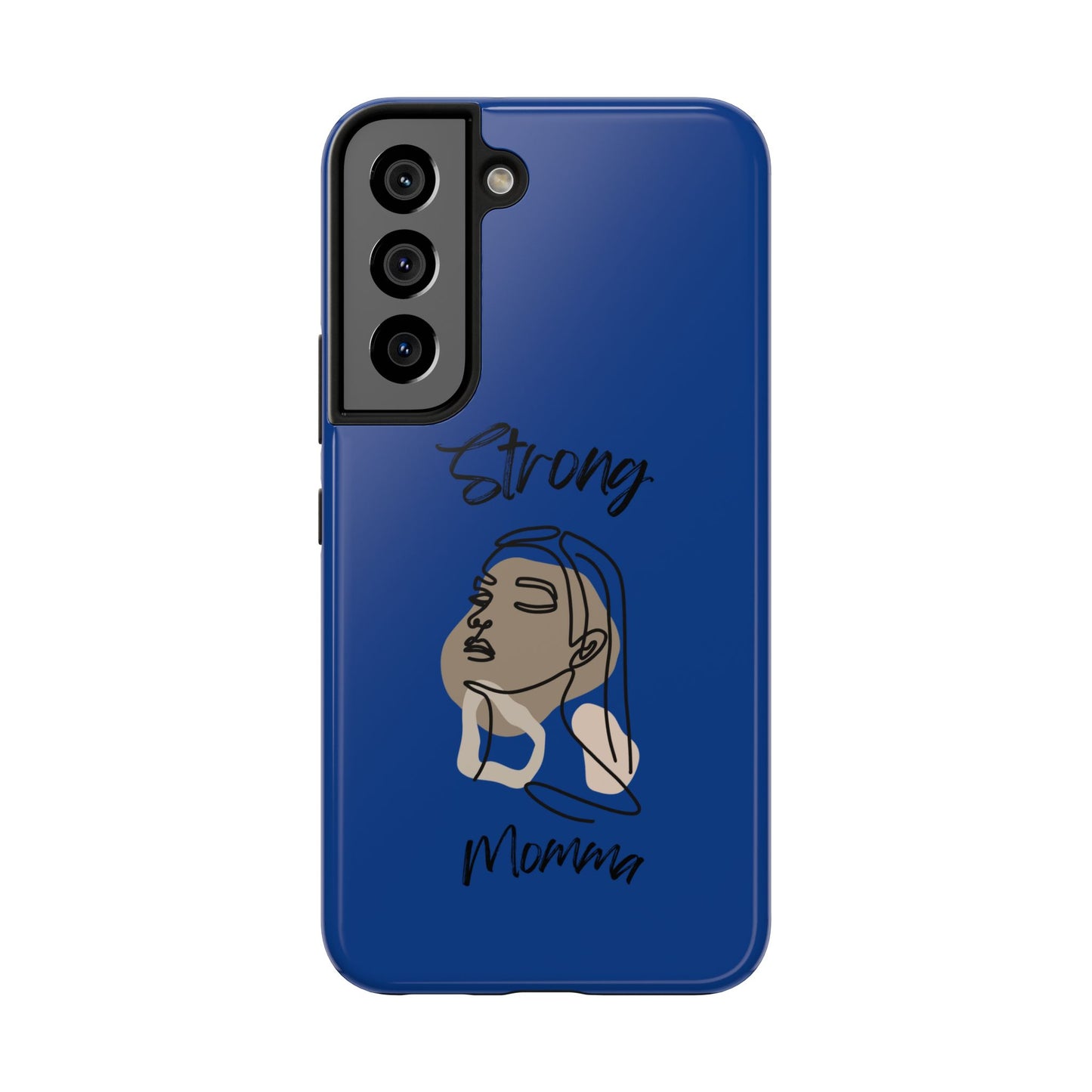 STRONG MOMMA Samsung Galaxy Tough Phone Cases (BL) Dark Blue