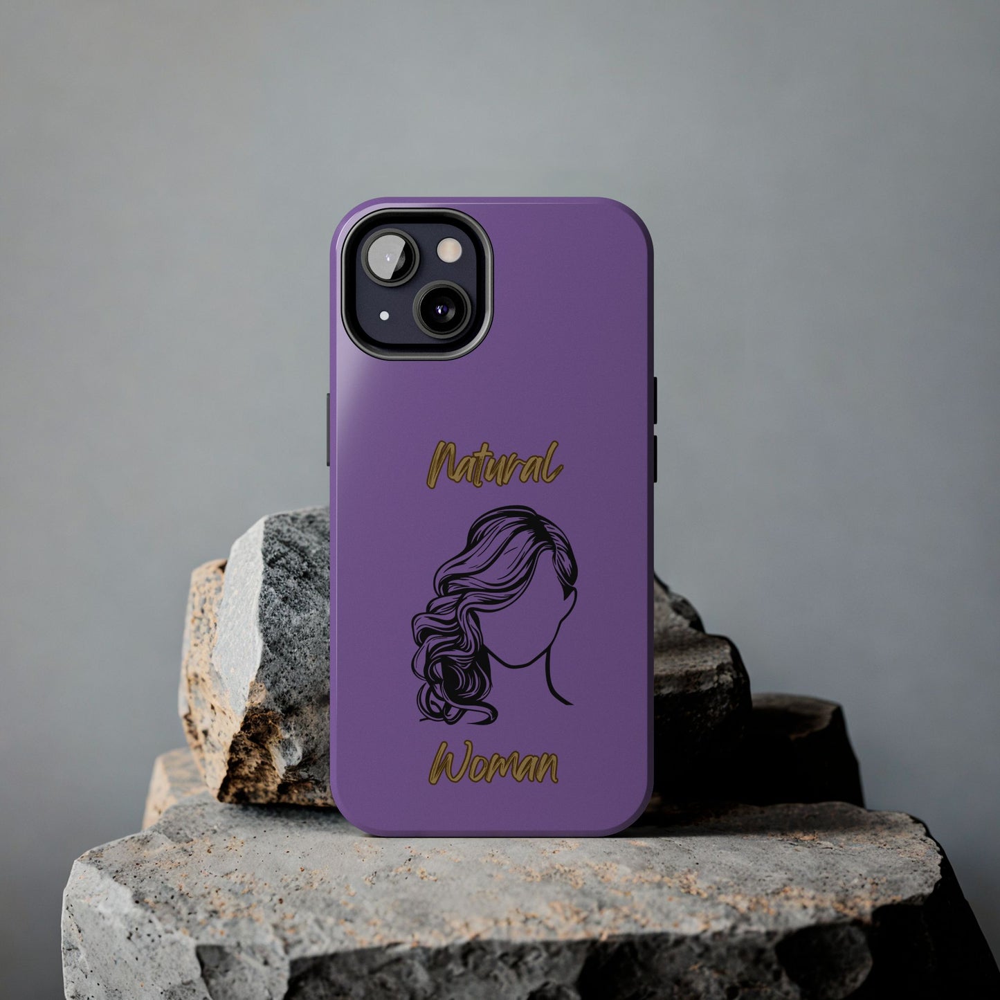 Natural Woman Long Curl (BL)Tough Phone Cases LIGHT PURPLE