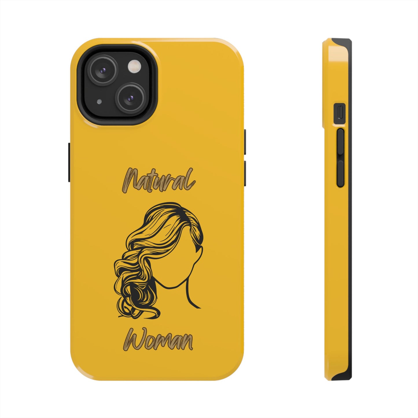 Natural Woman Long Curl (BL)Tough Phone Cases YELLOW