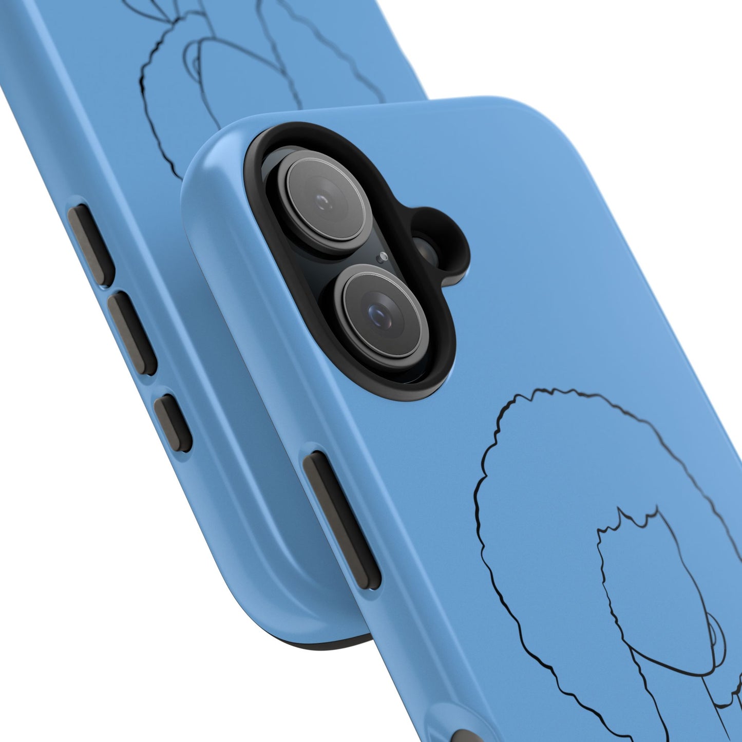Natural Woman Afro (BL)Tough Phone Cases LIGHT BLUE