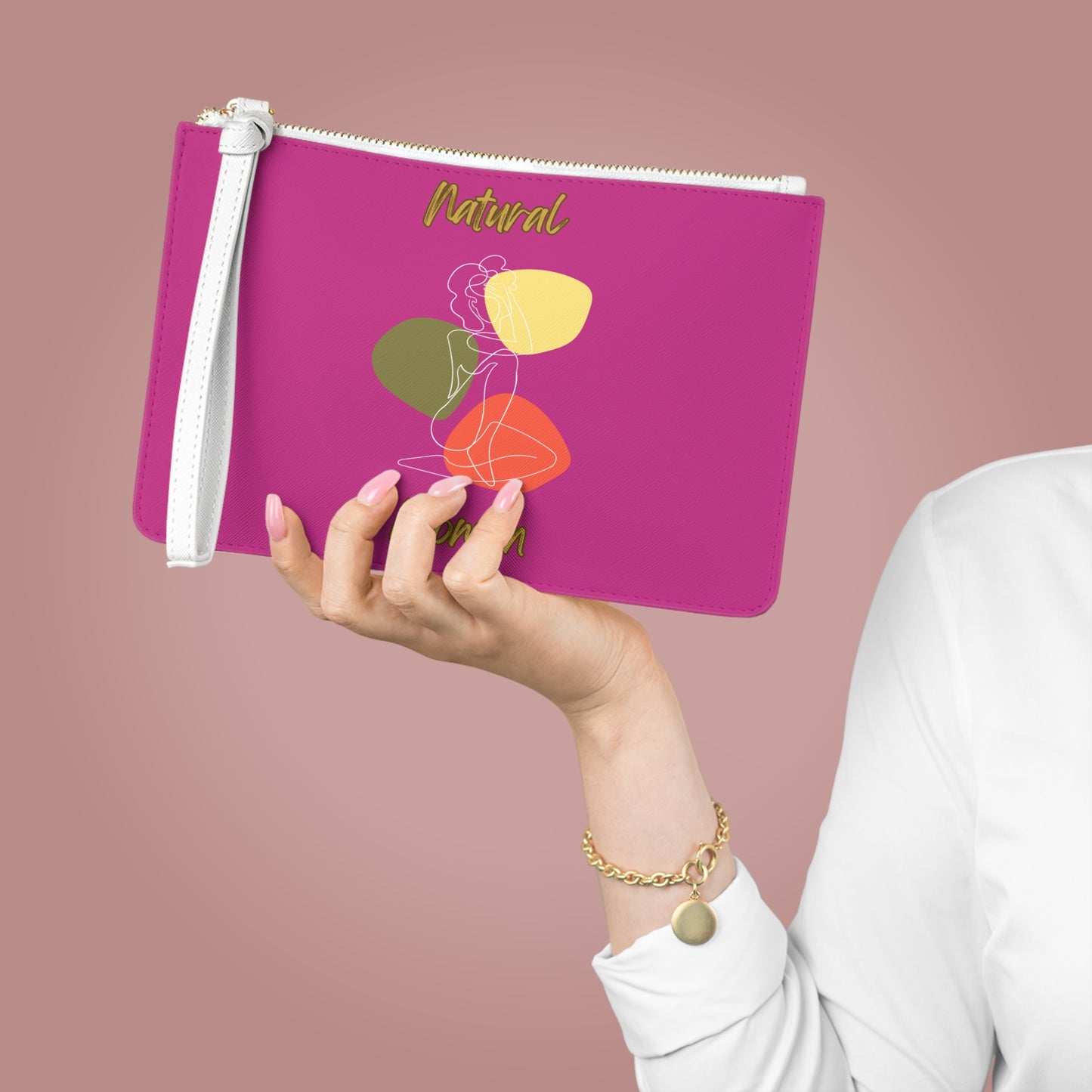 Natural Woman Colorful Pose (WL) Clutch Bag PINK